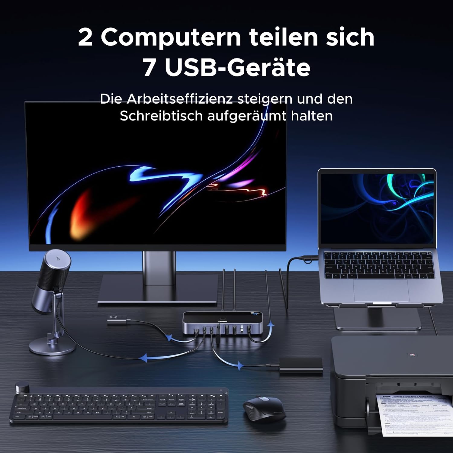 Detalle 1 de UGREEN 10Gbps USB Switch ⌨