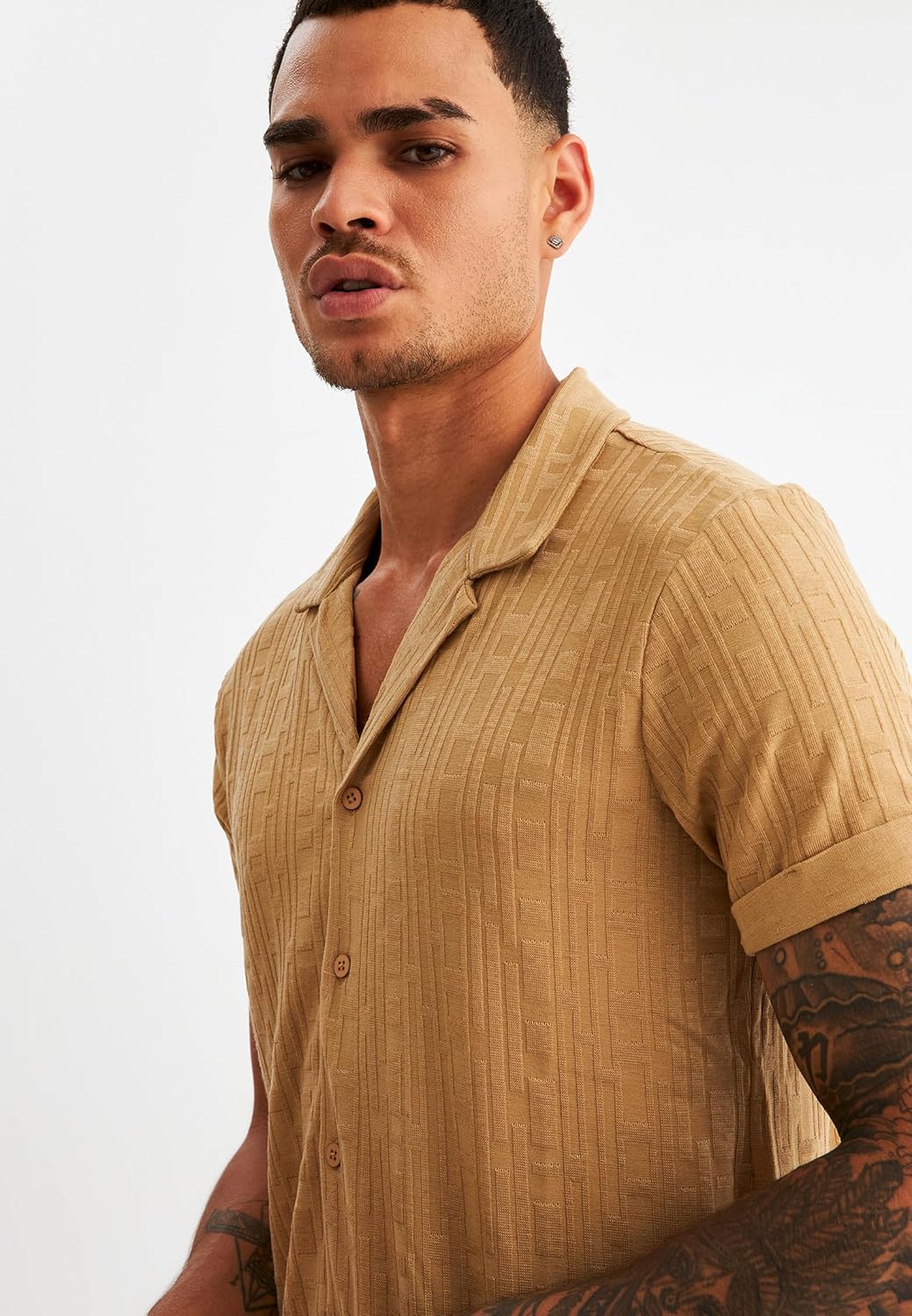 Detalle 2 de Leif Nelson LN55675 - T-shirt d'été à manches courtes pour hommes