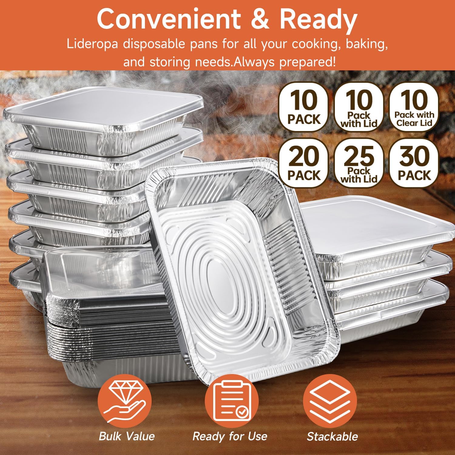 Thumbnail 6 de Lideropa Aluminum Pans 9x13-Inch