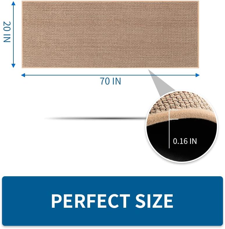 Detalle 2 de MontVoo 20"x70" washable non-skid kitchen runner