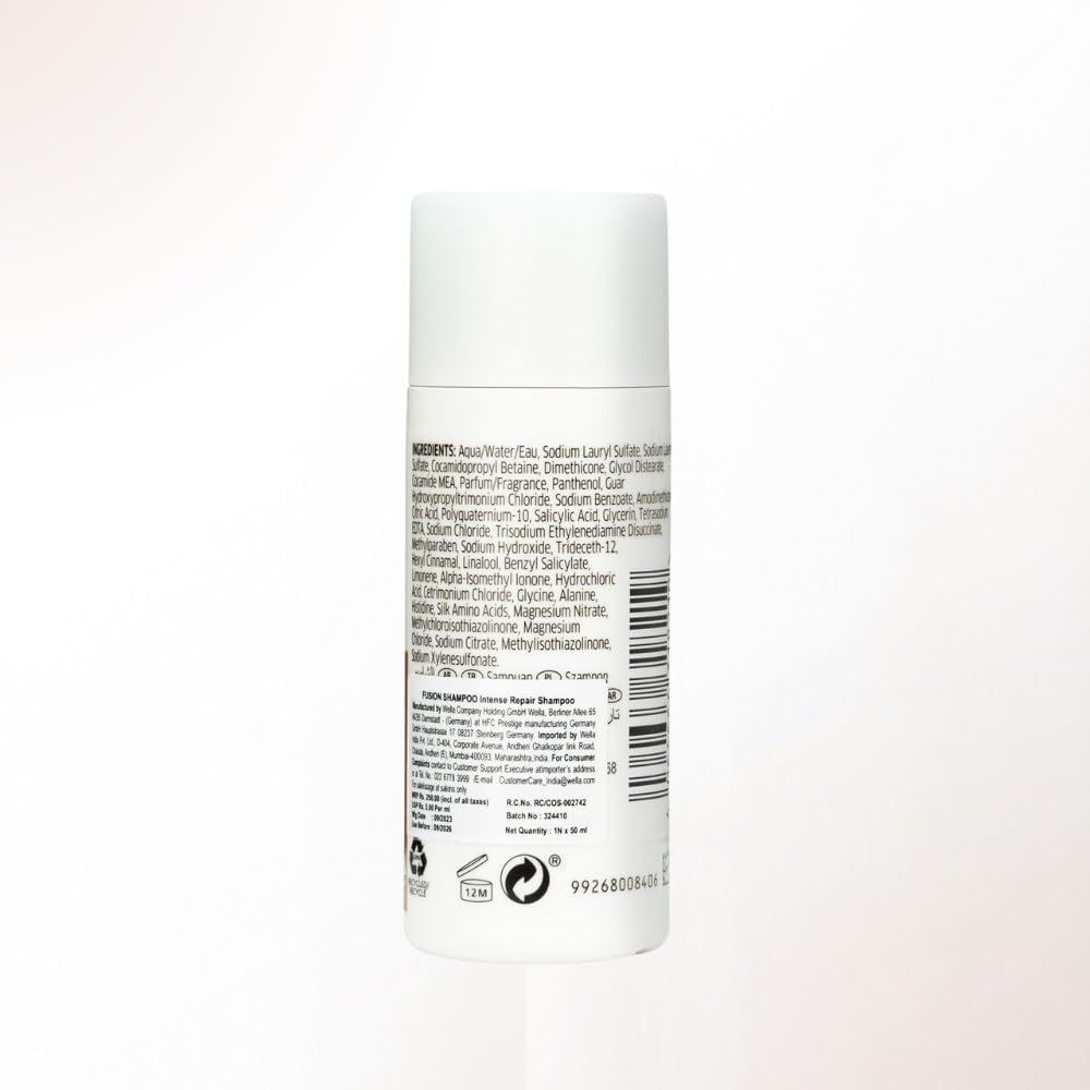 Detalle 2 de Wella Professionals FUSION Intense Repair Mask — maschera nutriente e riparatrice per capelli secchi e danneggiati