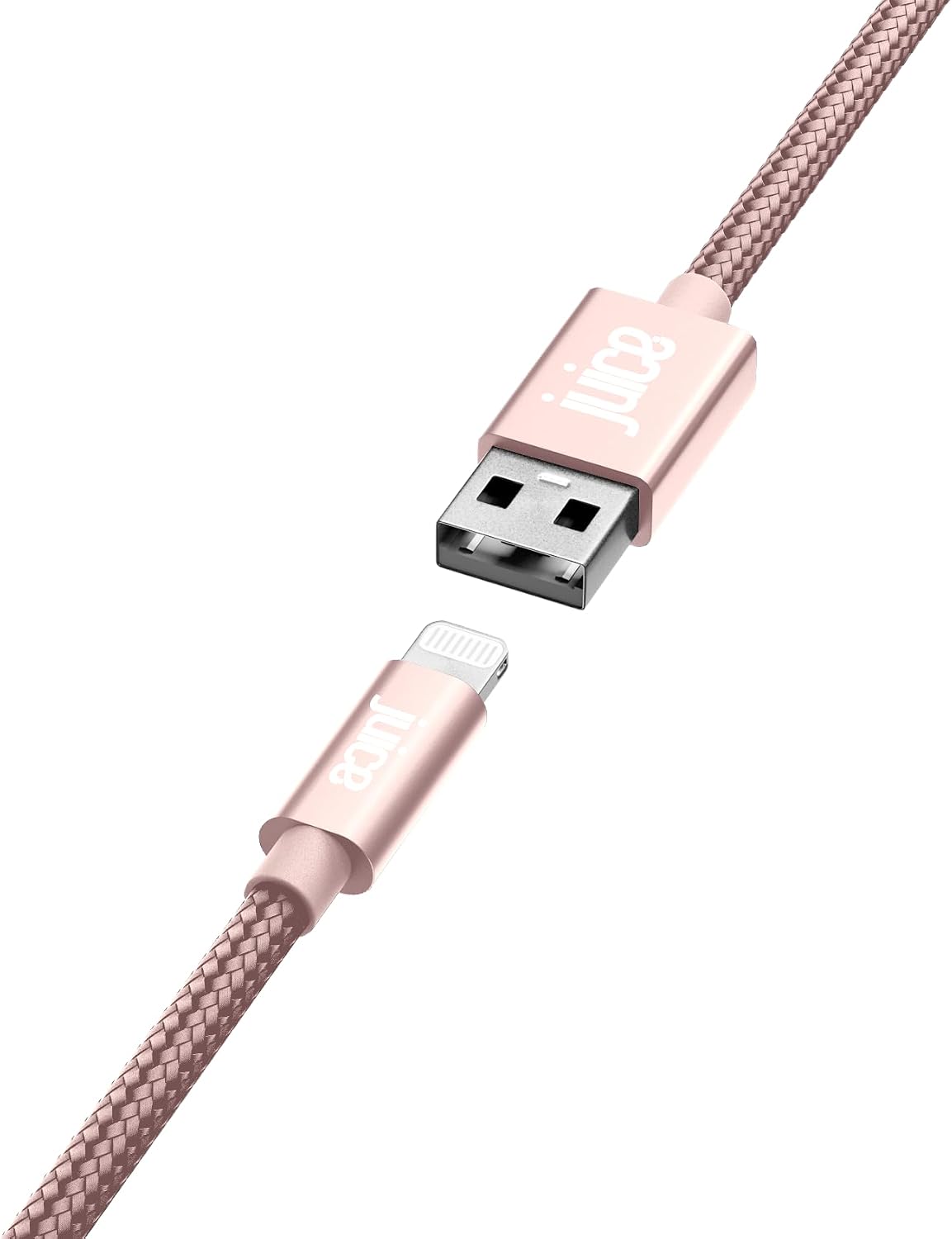 Thumbnail 1 de Juice Apple Lightning Cable 1m Braided Rose Gold