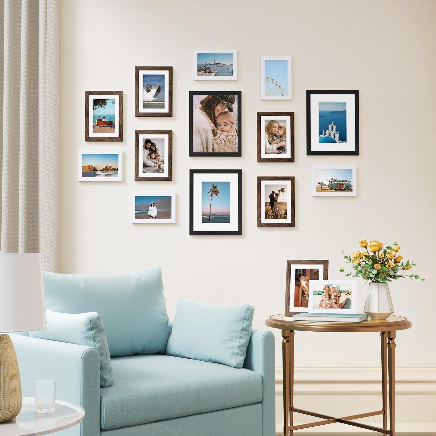 Thumbnail 3 de Vittanly Picture Frame Set, 15-Piece