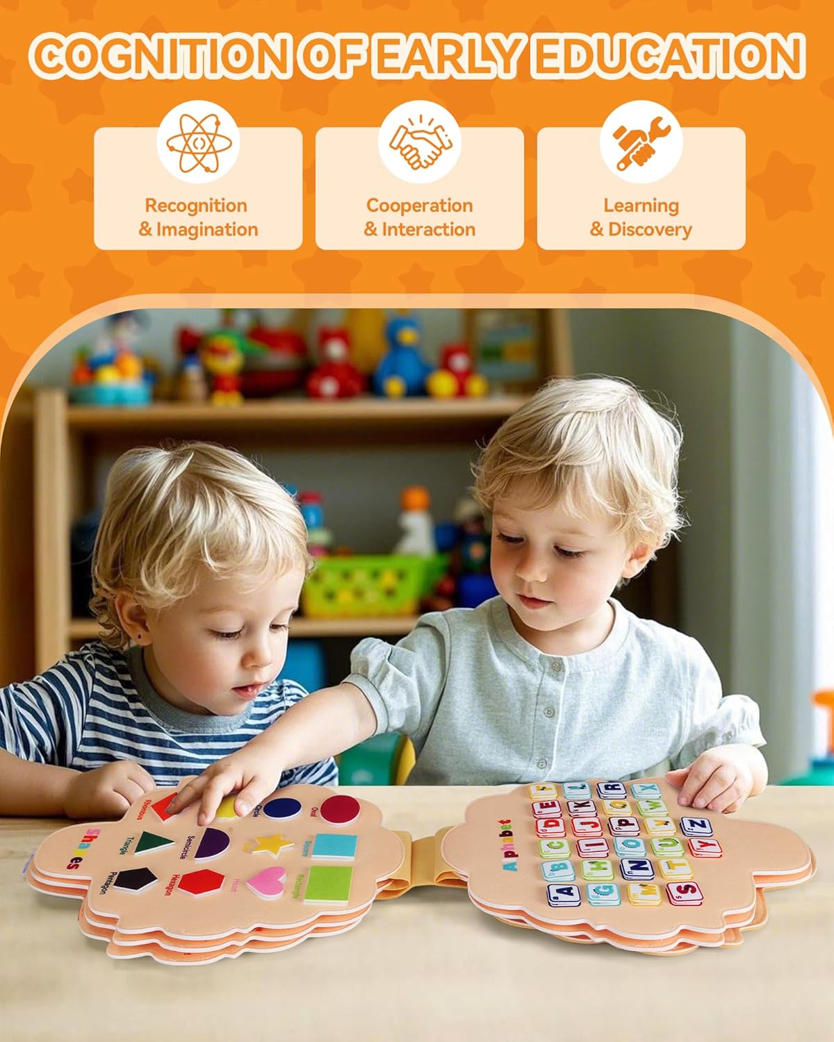 Thumbnail 5 de Heypappy Busy Board Montessori – 12-in-1 Lernboard für Kinder ab 3 Jahre