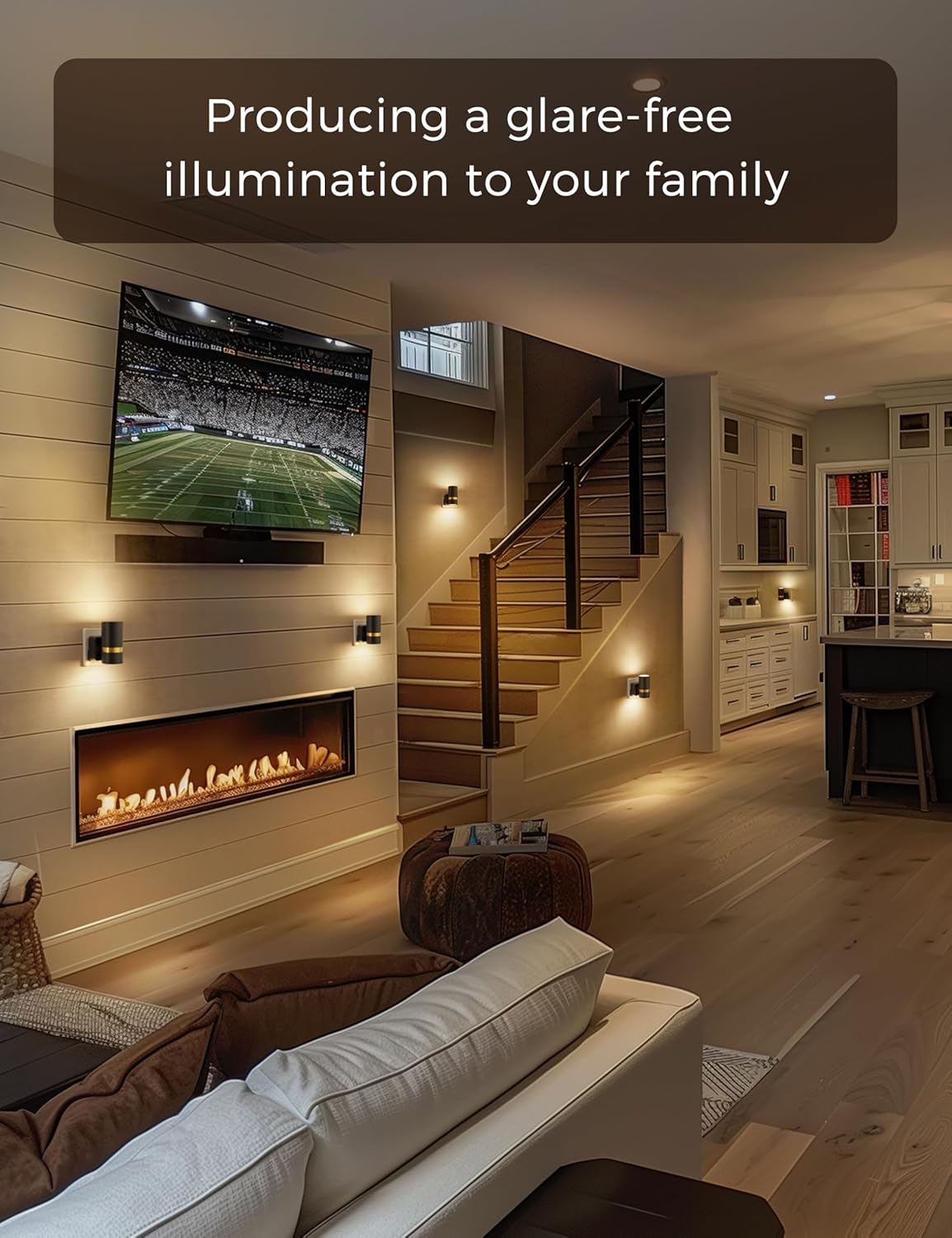Thumbnail 4 de LOHAS-LED Night Light Plug-in Wall (2 Pack) with Dusk to Dawn Sensor and Adjustable Warm White Brightness (3000K)