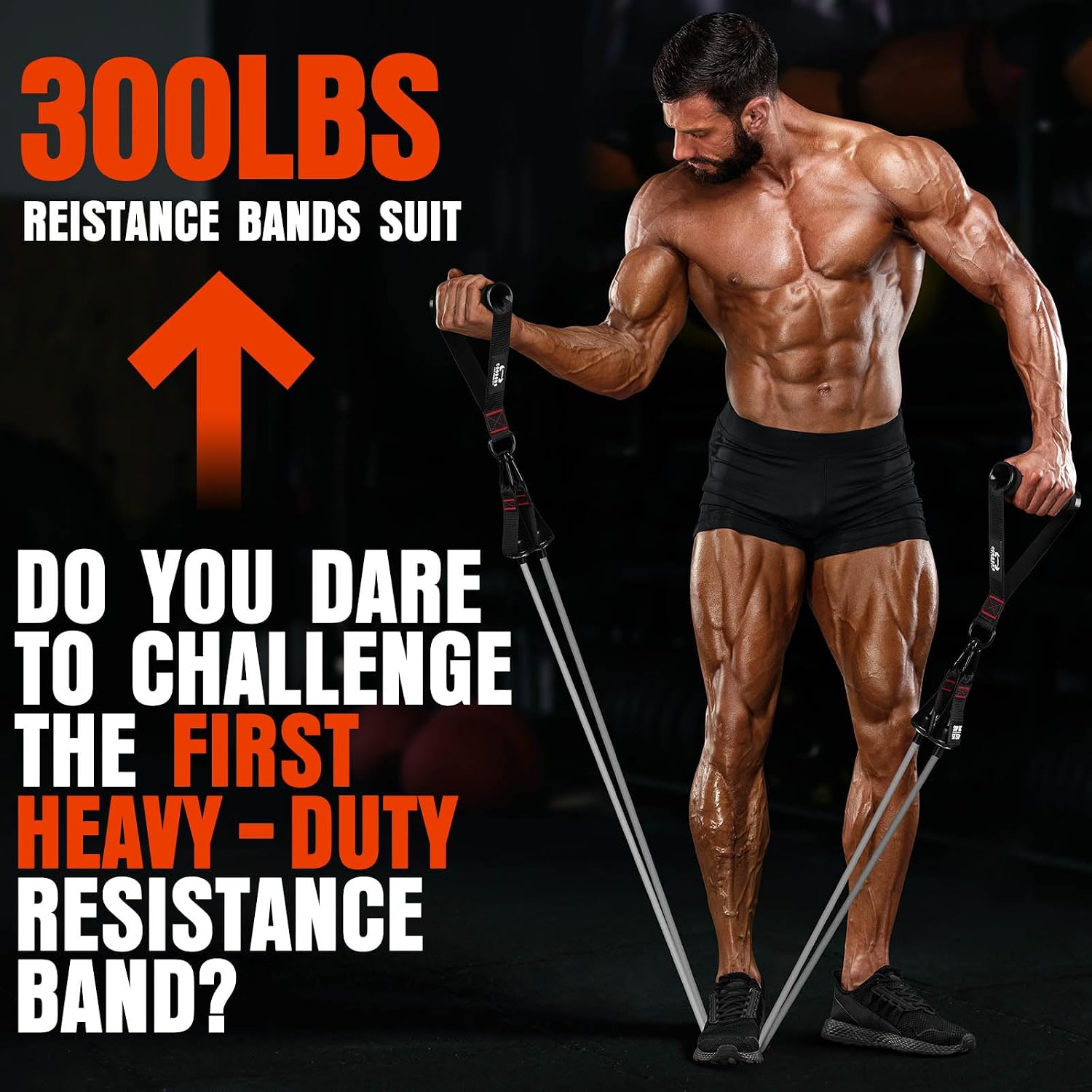 Thumbnail 4 de Heavy Resistance Bands 300 LBS workout set ๐