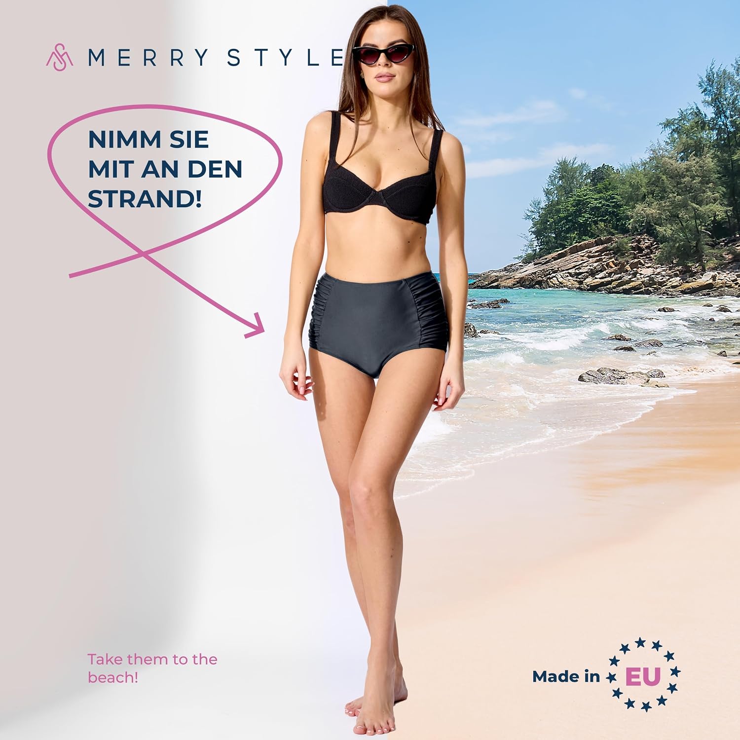 Thumbnail 4 de Merry Style MS10-119 bikinibroekje voor dames, elastisch met UPF 50+