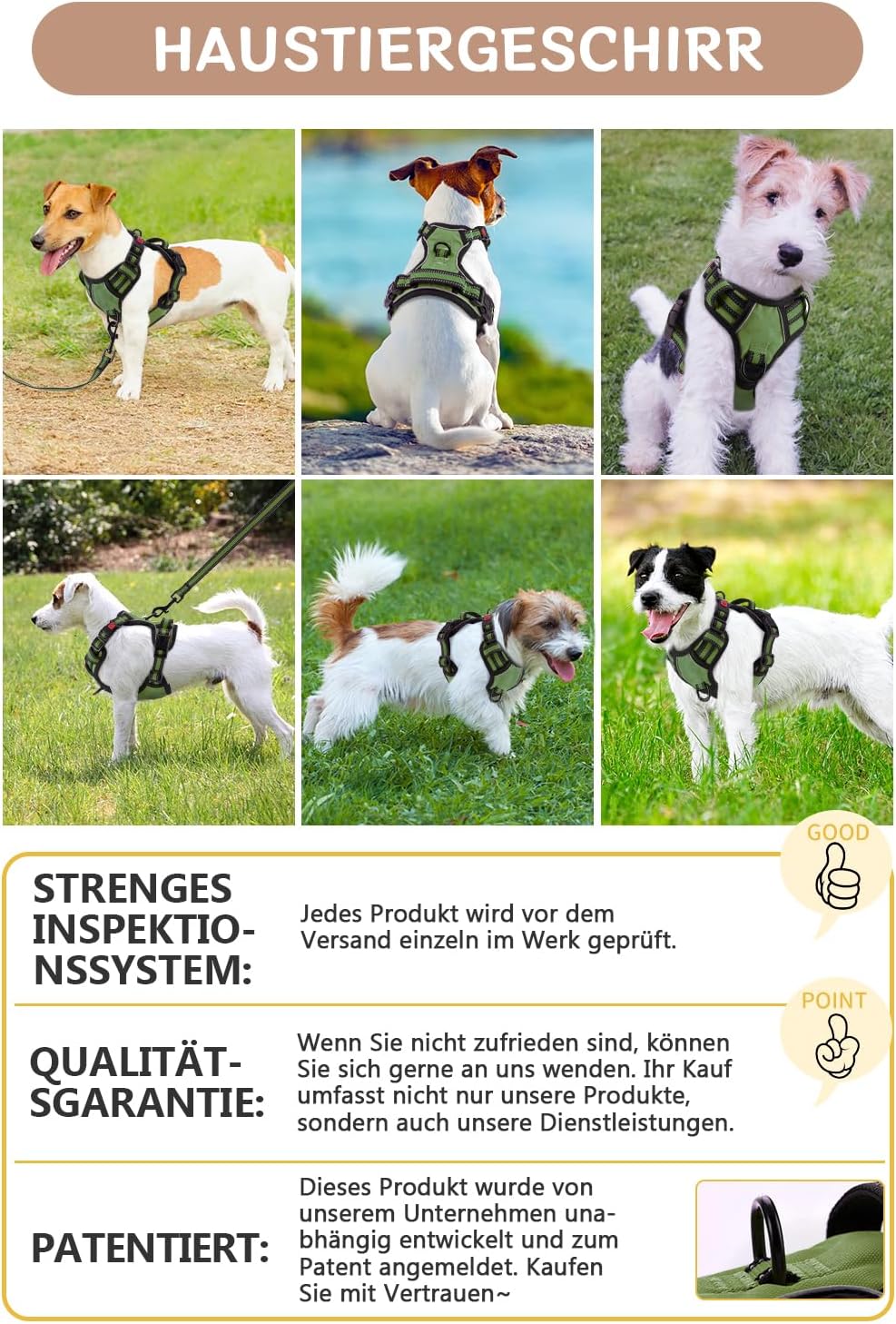 Thumbnail 6 de BaoCheng Hundegeschirr M 3 Schnallen