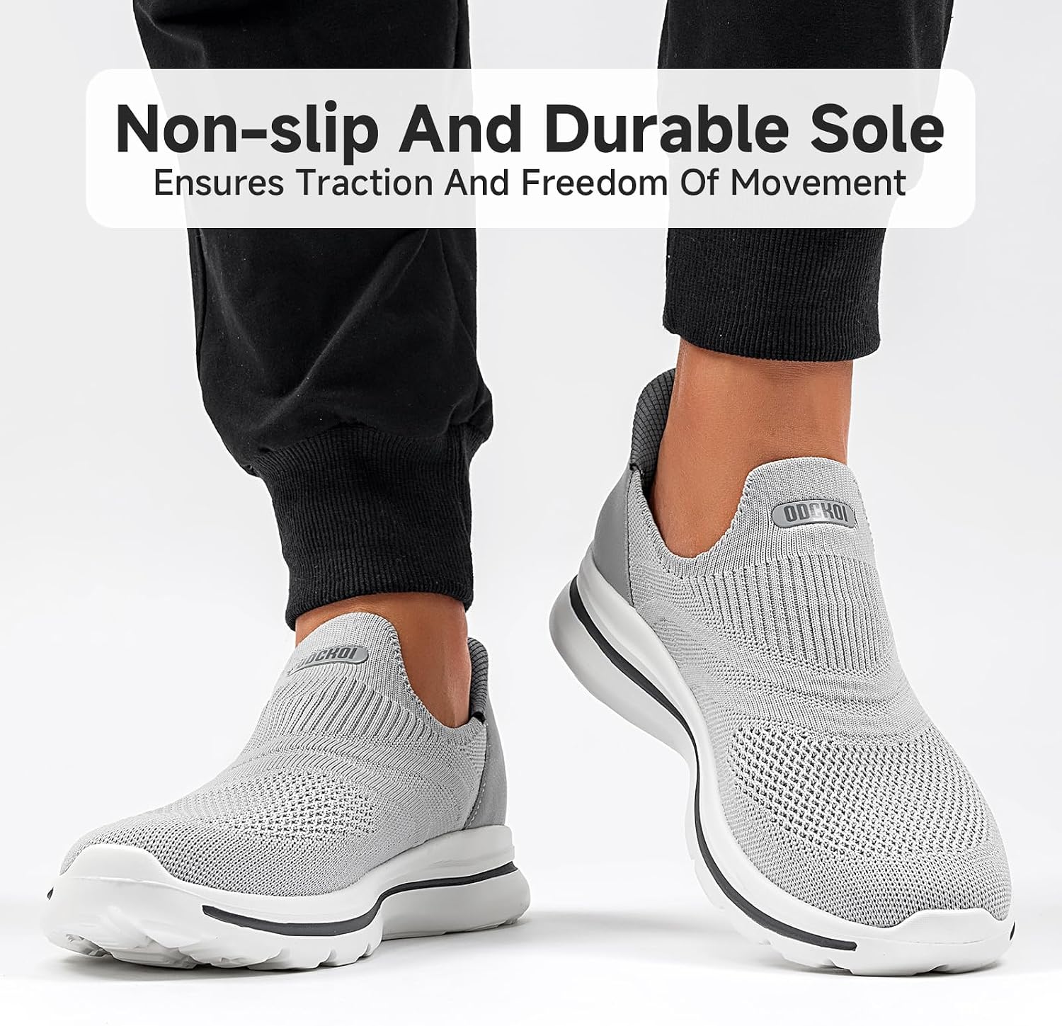Thumbnail 3 de ODCKOI Slip-On Sneaker Herren ohne Schnürsenkel – leichte, atmungsaktive Freizeit- und Outdoor-Sportschuhe