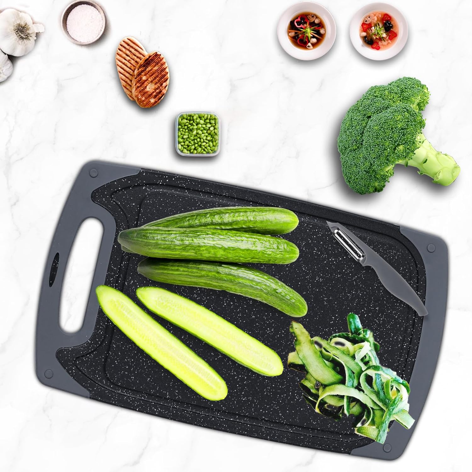 Thumbnail 1 de Chopping Board Set: BPA Free Plastic 3pc