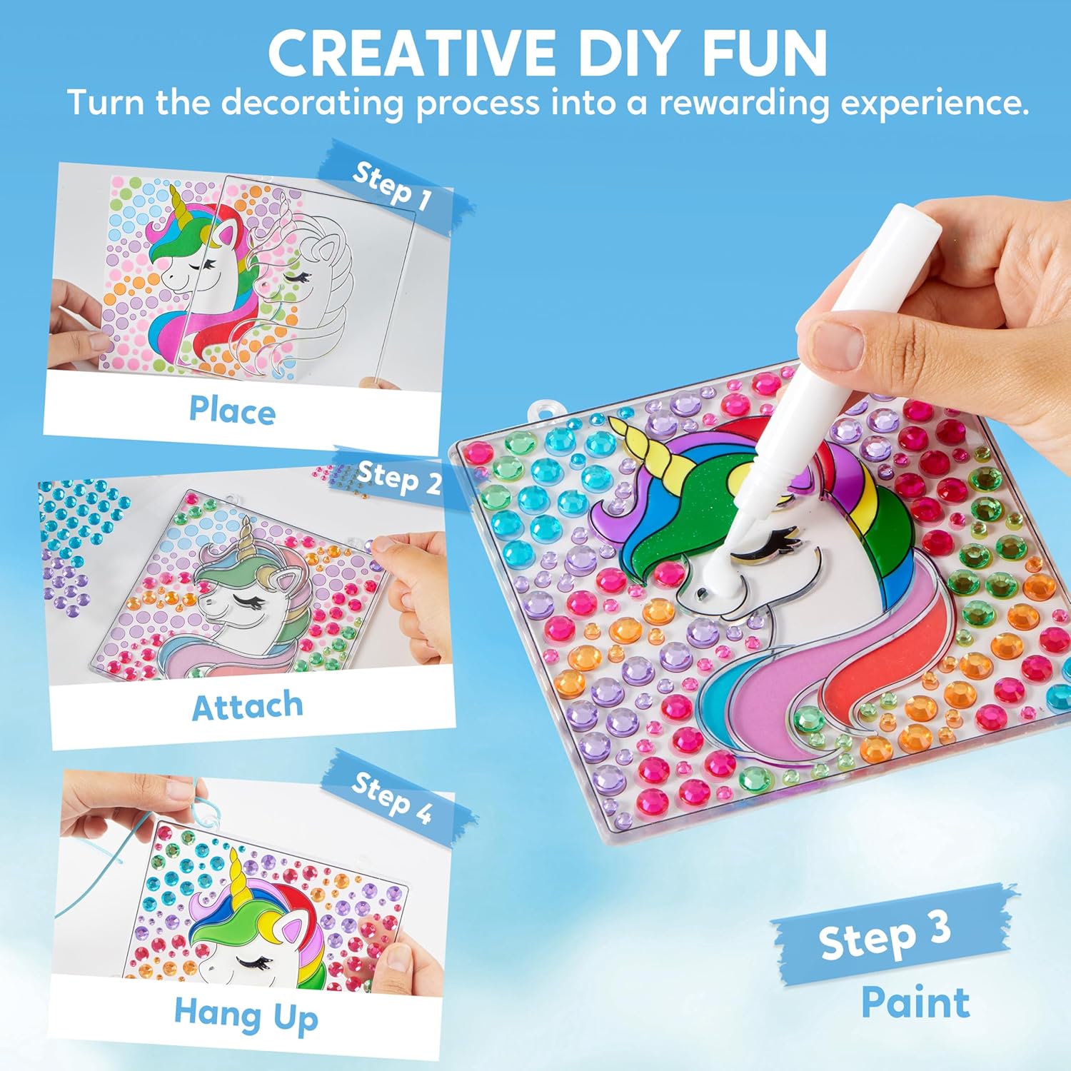 Detalle 2 de Klever Kits Suncatcher Craft Kit 4‑design set