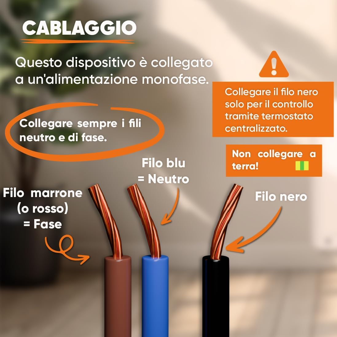 Thumbnail 5 de BESTHERM TANIN radiatore elettrico fisso a inerzia secca in ceramica 1000W, bianco