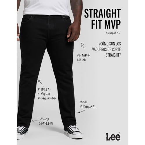 Thumbnail 3 de Lee Straight Fit MVP Jeans Negro 31W 32L