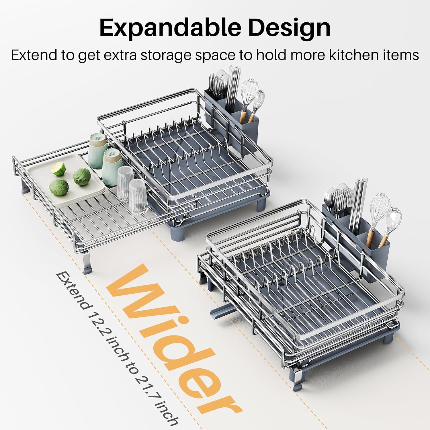 Detalle de SNTD Dish Drying Rack, Stainless Steel
