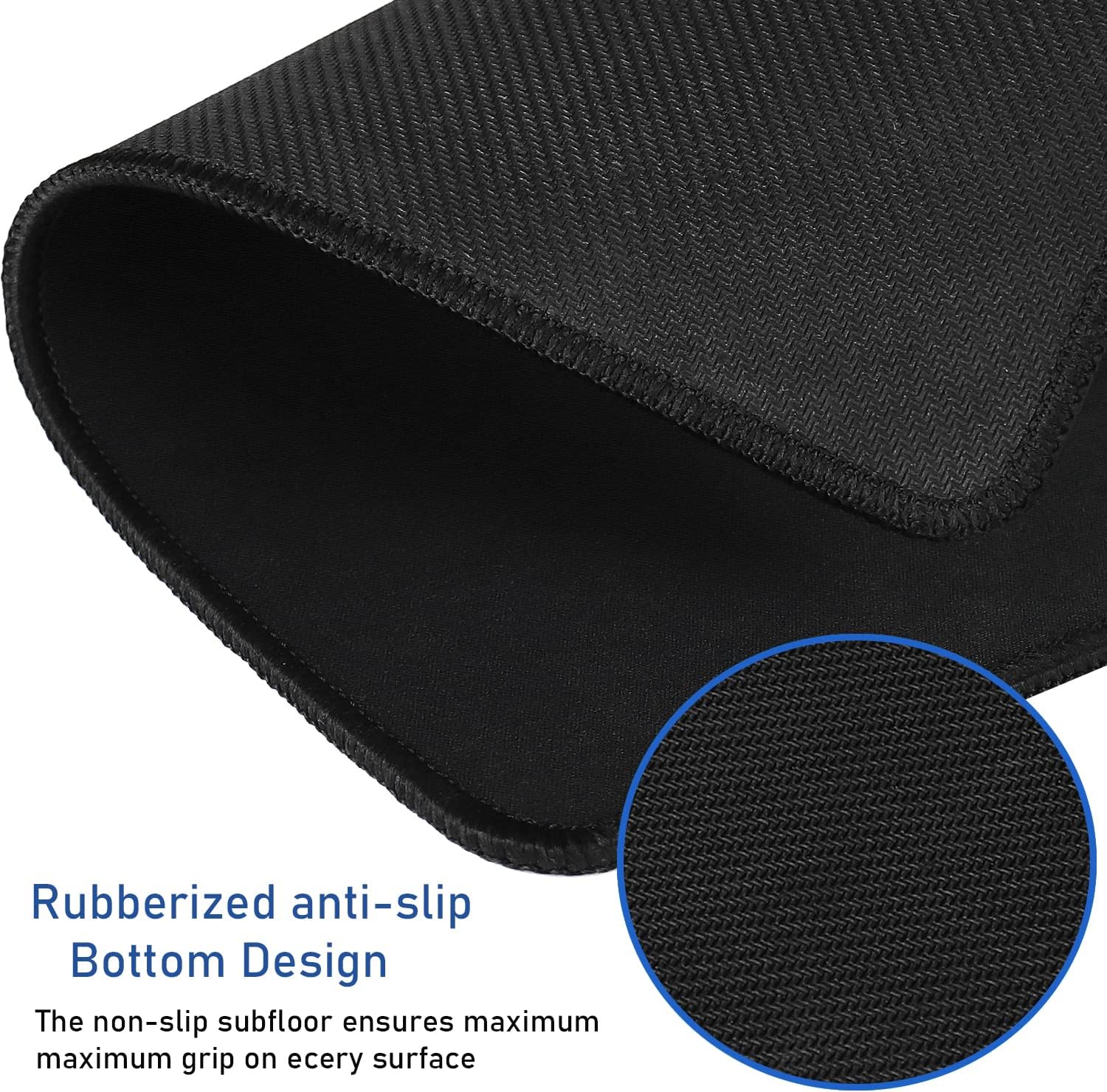 Detalle 2 de Hsmienk AB-018 Extended Gaming Mouse Pad, 31.5 x 15.7 Inches, Stitched Edges