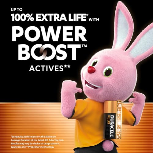 Detalle de Duracell Plus AAA Alkaline Batteries (24 Pack) – 1.5V LR03