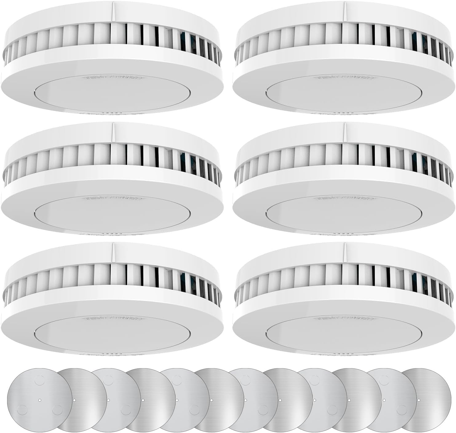 XINDUM Rauchmelder 6er-Set mit 10 Jahre Batterie