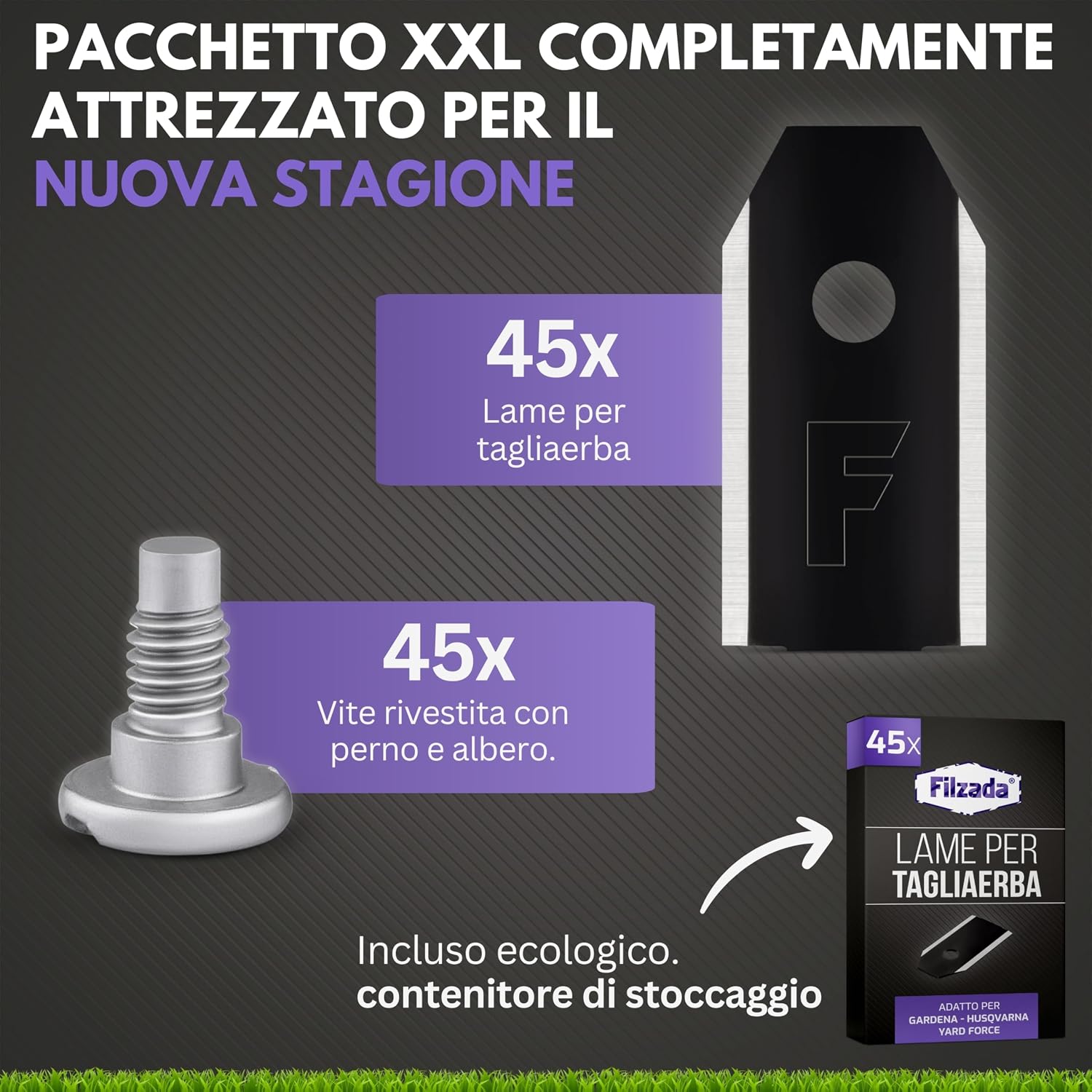 Detalle de Filzada 45x Lame Carbonio per Husqvarna 305