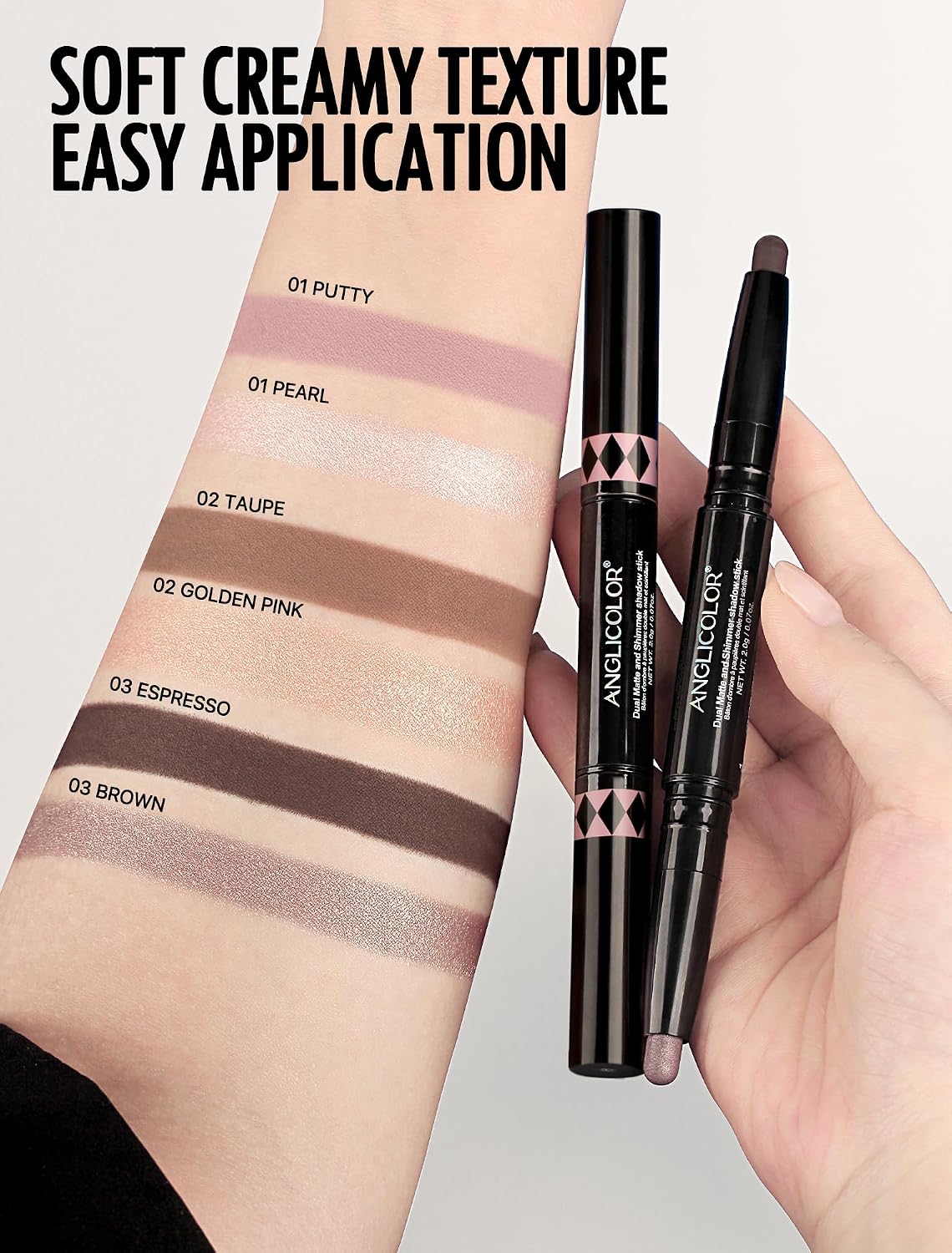 Detalle 1 de Anglicolor Cream Eyeshadow Stick, Dual-Ended Matte & Shimmer