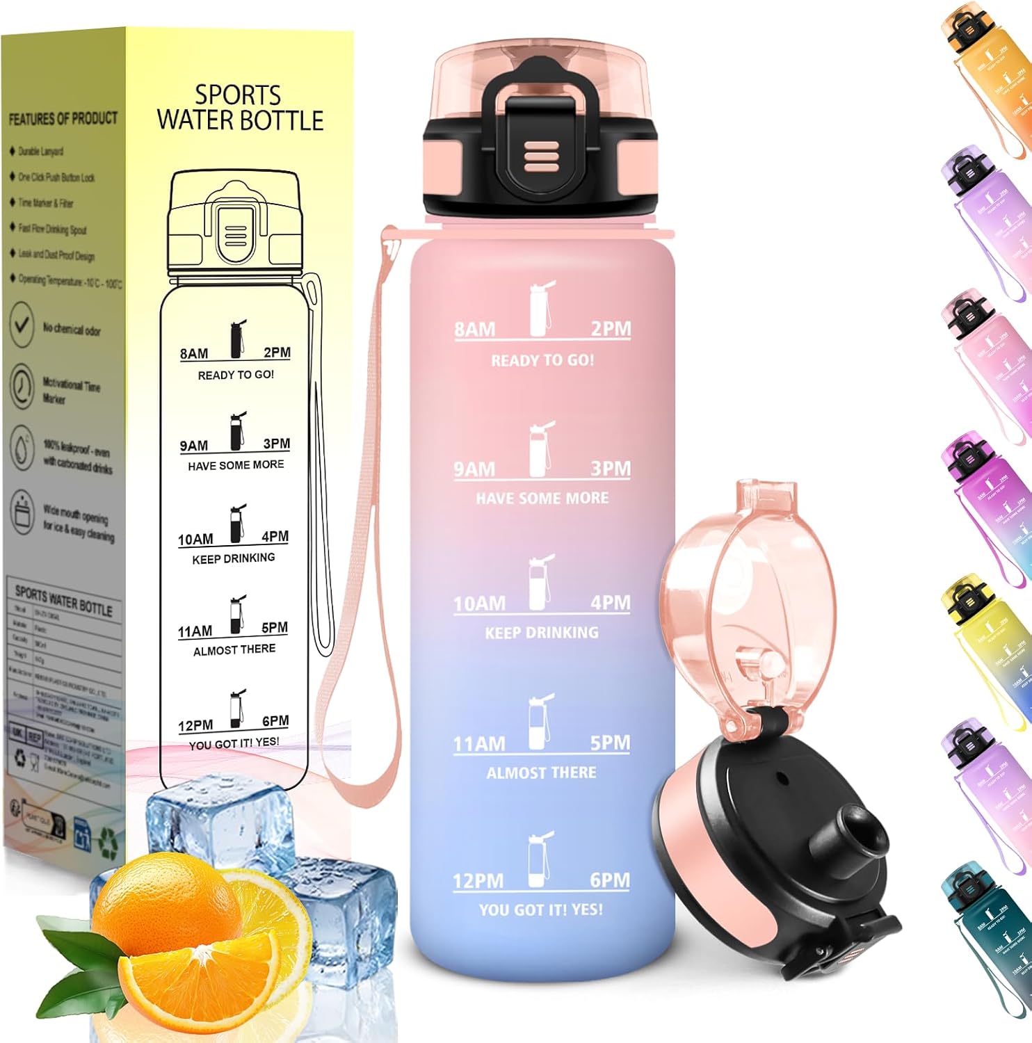 Detalle de HoneyHolly Gourde 500ML gourde réutilisable pour sport 🚰