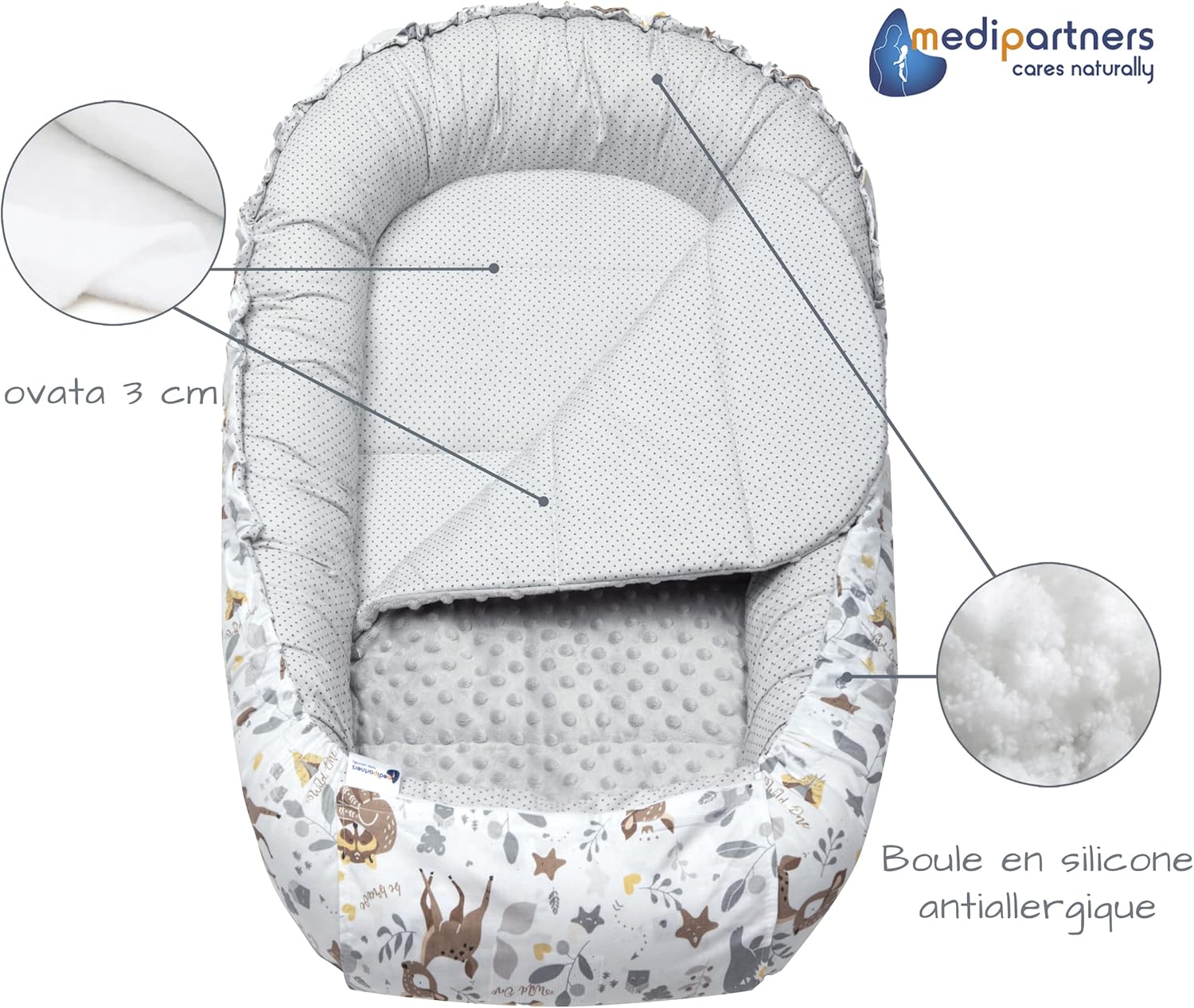 Thumbnail 6 de Medi Partners réducteur de lit bébé 100x60