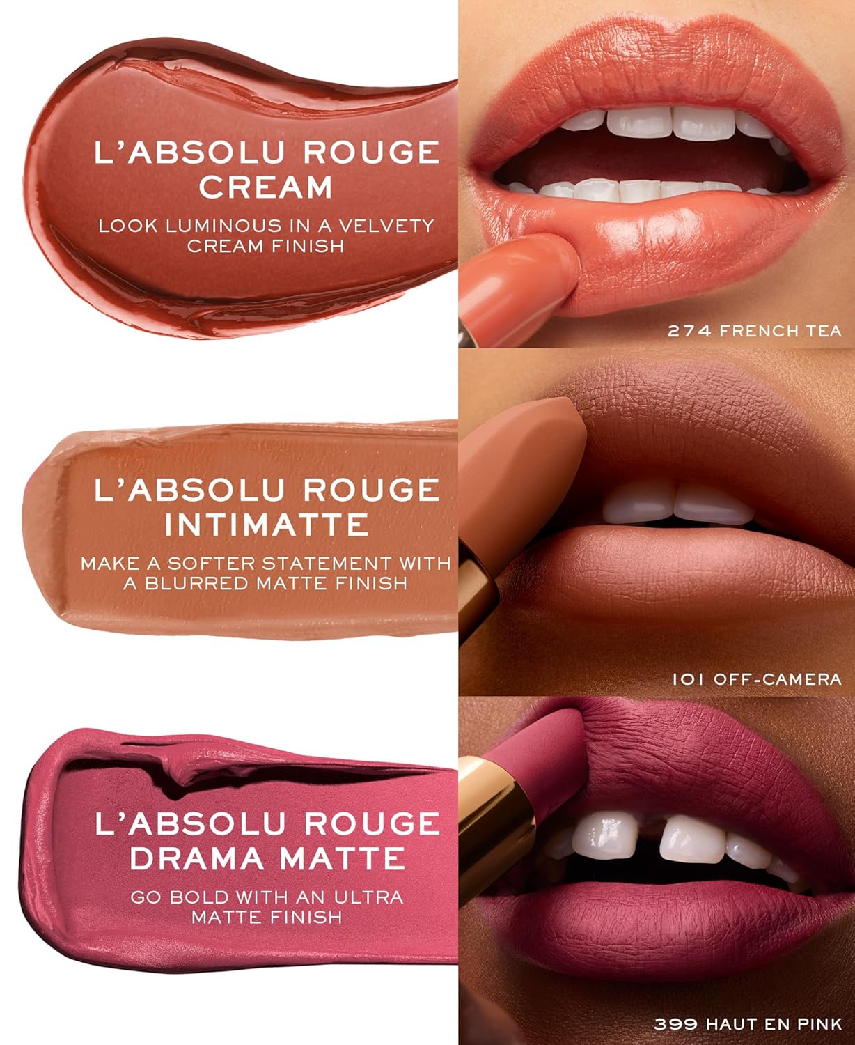 Thumbnail 6 de Lancôme L'Absolu Rouge 208082809027 Hydrating Cream Lipstick