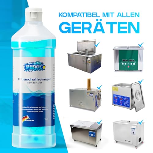 Detalle de PURGE Ultraschallreiniger Konzentrat 1:100 – Brillen & Schmuck Reinigung