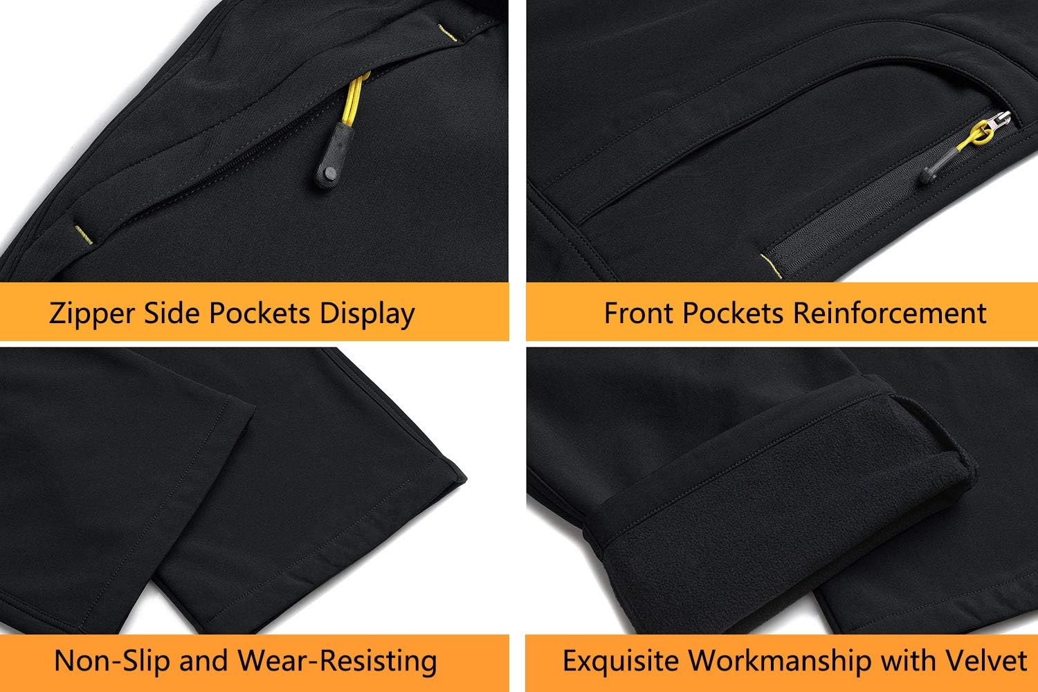 Thumbnail 2 de EKLENTSON Men's Waterproof Softshell Hiking Trousers