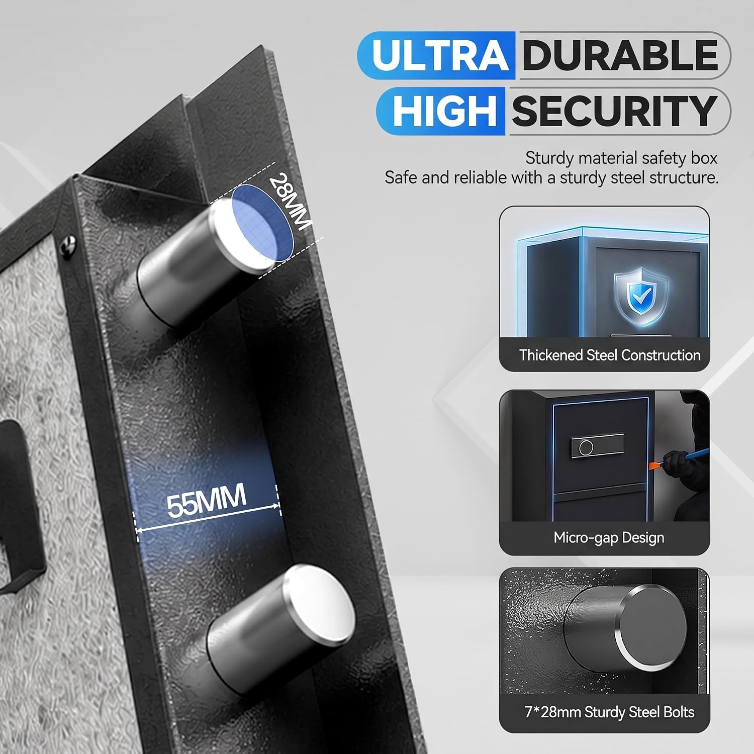 Detalle 1 de Xyvaly Home Safe 8.6 Cu Ft