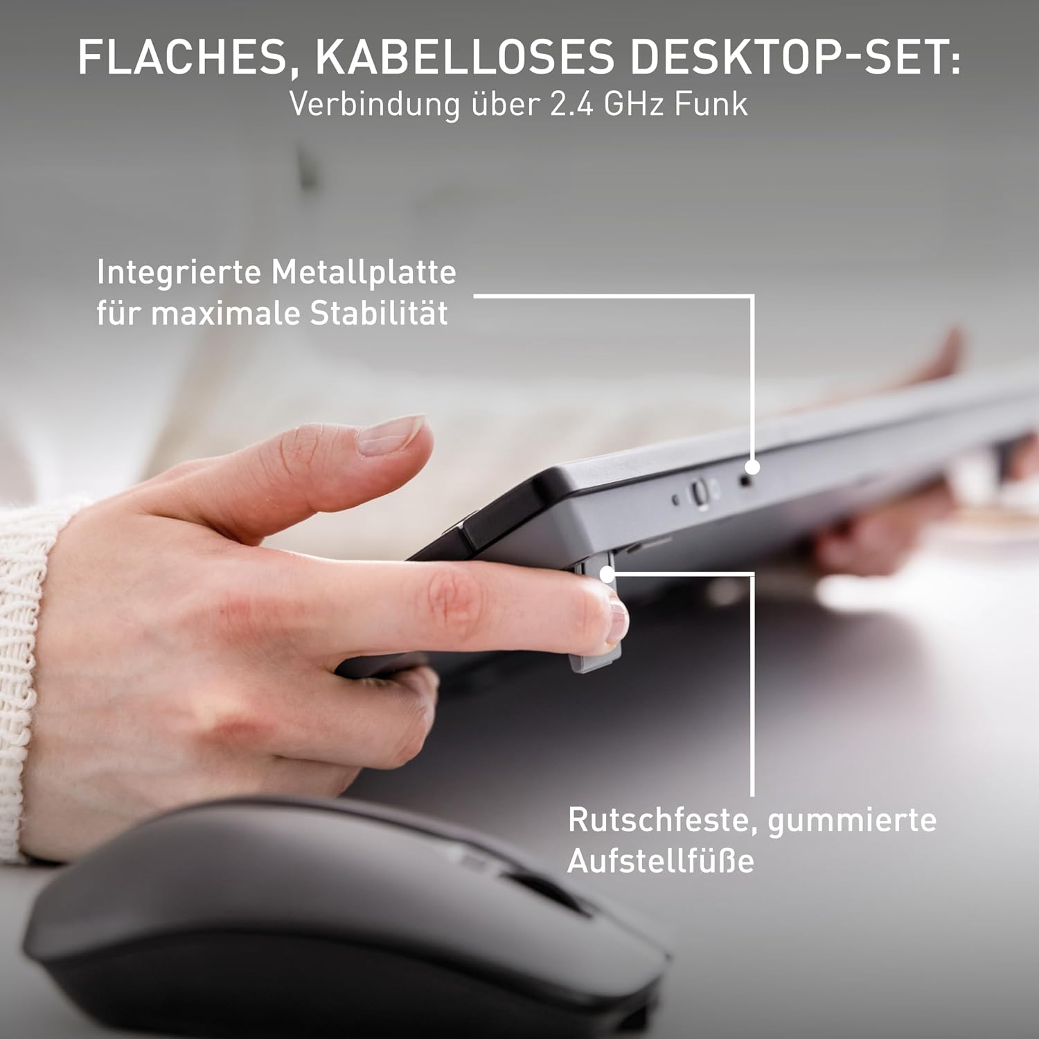 Detalle de CHERRY Stream Desktop kabelloses Tastatur Maus Set