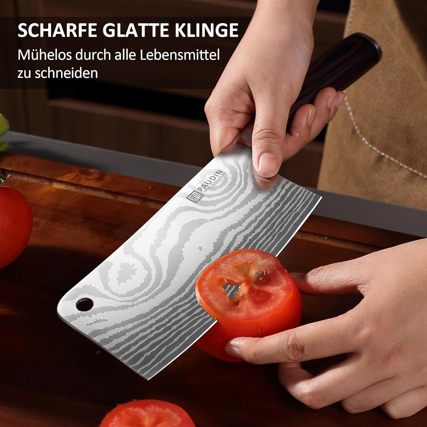 Thumbnail 3 de PAUDIN Hackmesser mit 17-cm-Klinge – nariki/Kochmesser für Hacken, Zerteilen & Gemüse