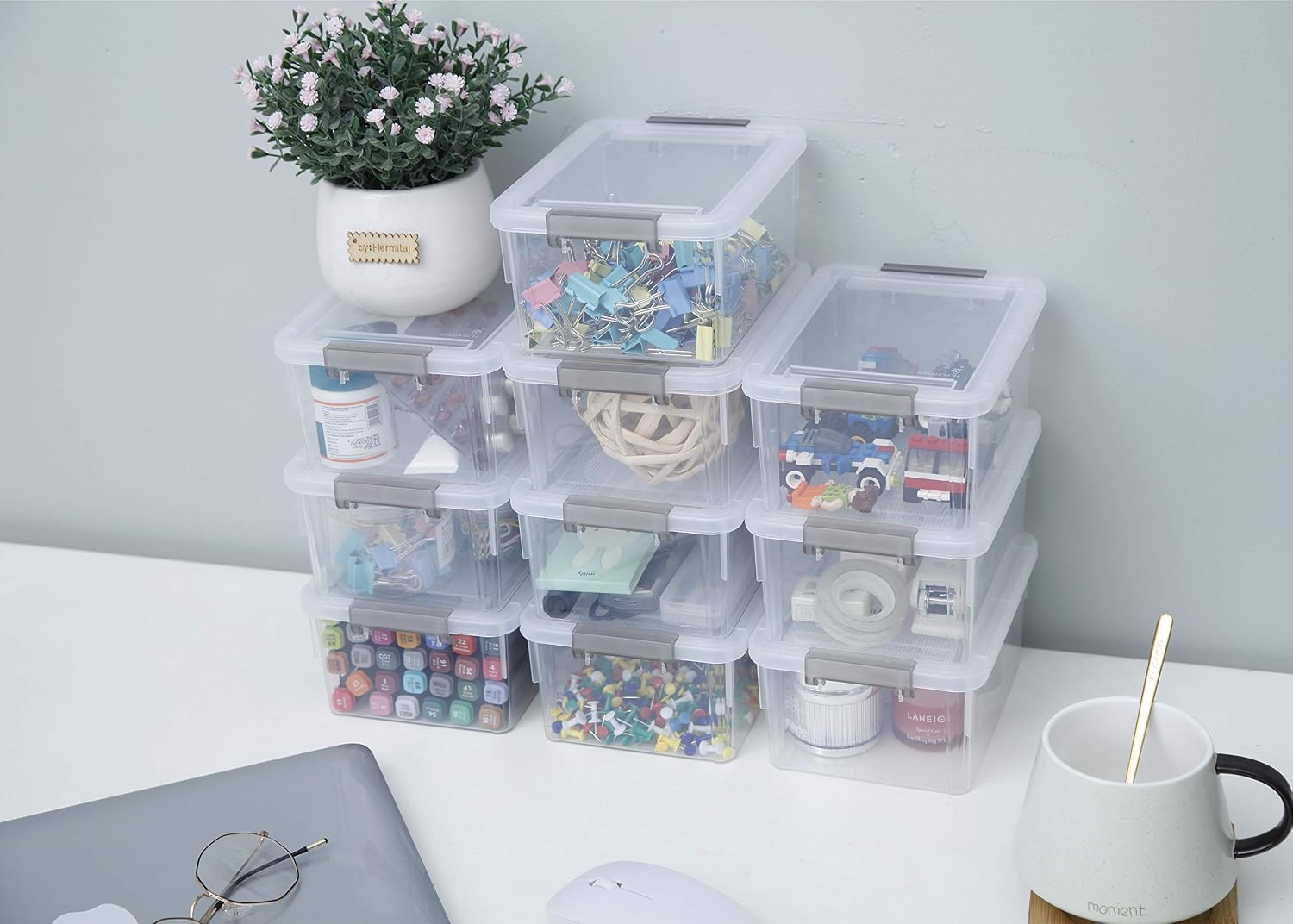 Detalle 2 de Citylife 10 Pack Storage Boxes 1.25L