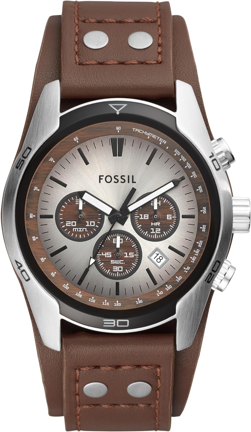 Thumbnail 6 de FOSSIL Montre Coachman pour homme CH2564 — mouvement quartz, chronographe, boîtier acier 45 mm et cuir véritable