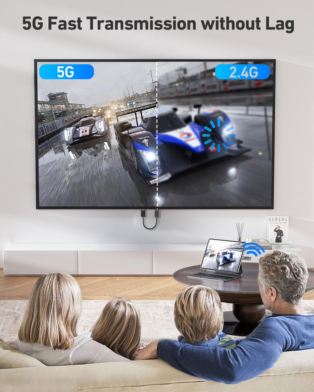 Detalle de BENFEI Wireless USB-C Transmitter & HDMI Receiver Kit