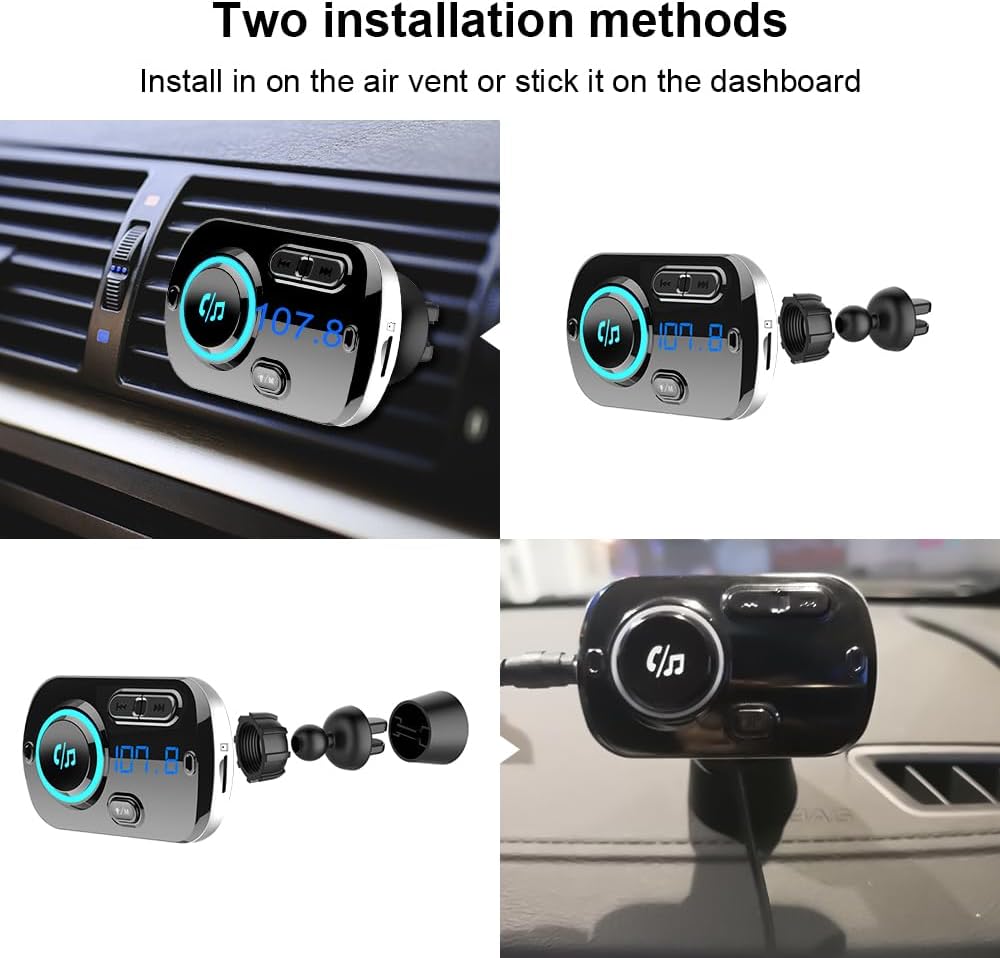 Thumbnail 4 de SONRU FM Transmitter Bluetooth 5.3 with 30W PD Car Charger