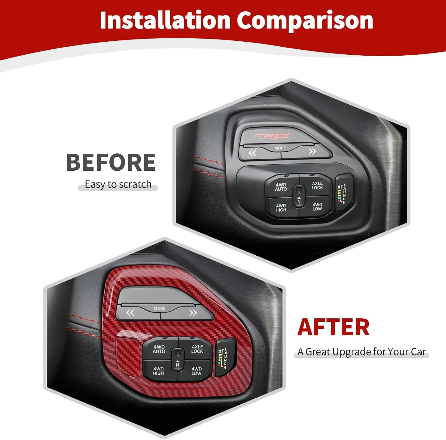 Detalle 2 de JOSHELA RAM TRX Control Panel Trim Cover 2-Piece