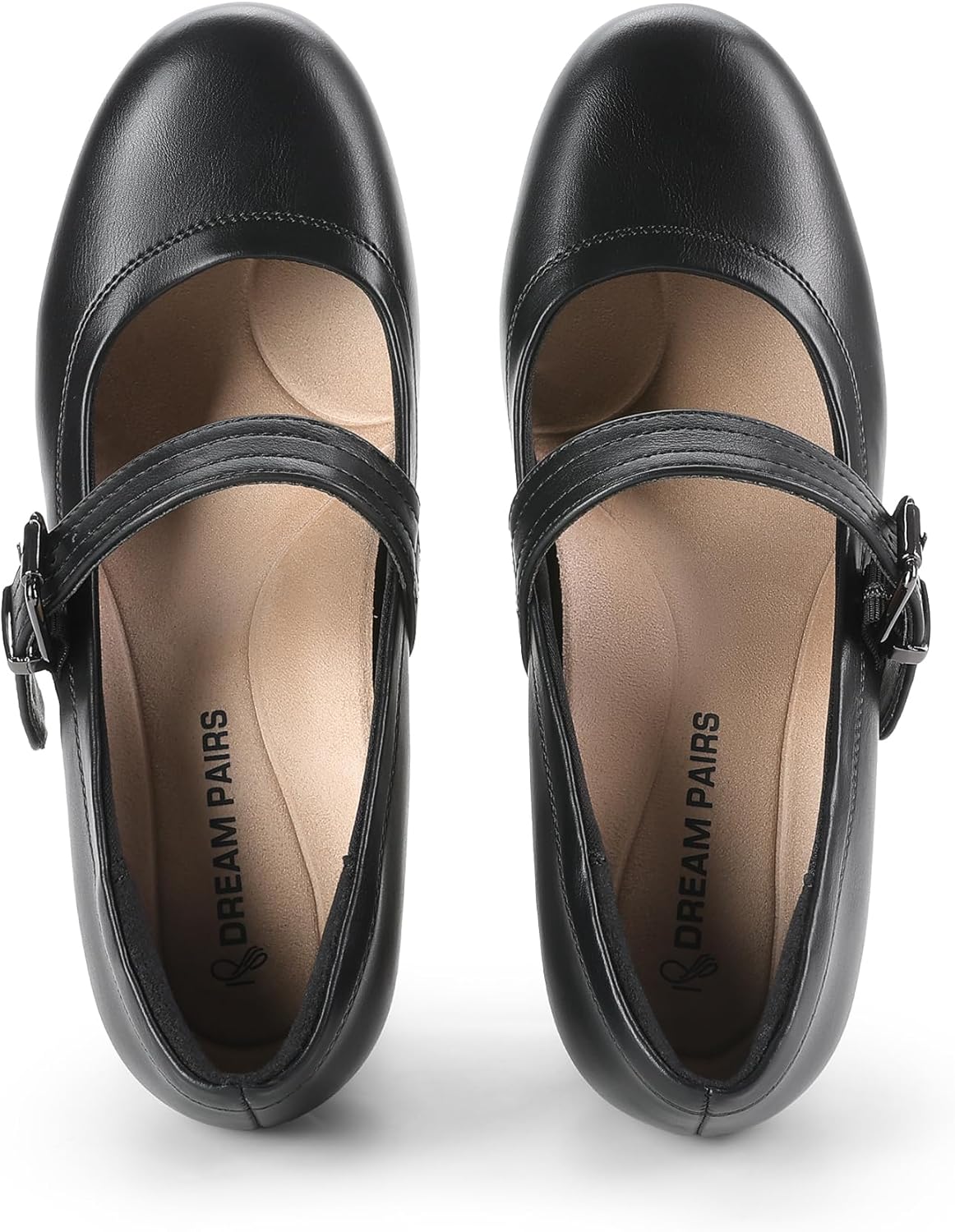 Thumbnail 5 de DREAM PAIRS Damen Mary Janes Pumps mit Chunky High Heel – komfortabler Absatz-Glanz für den Alltag
