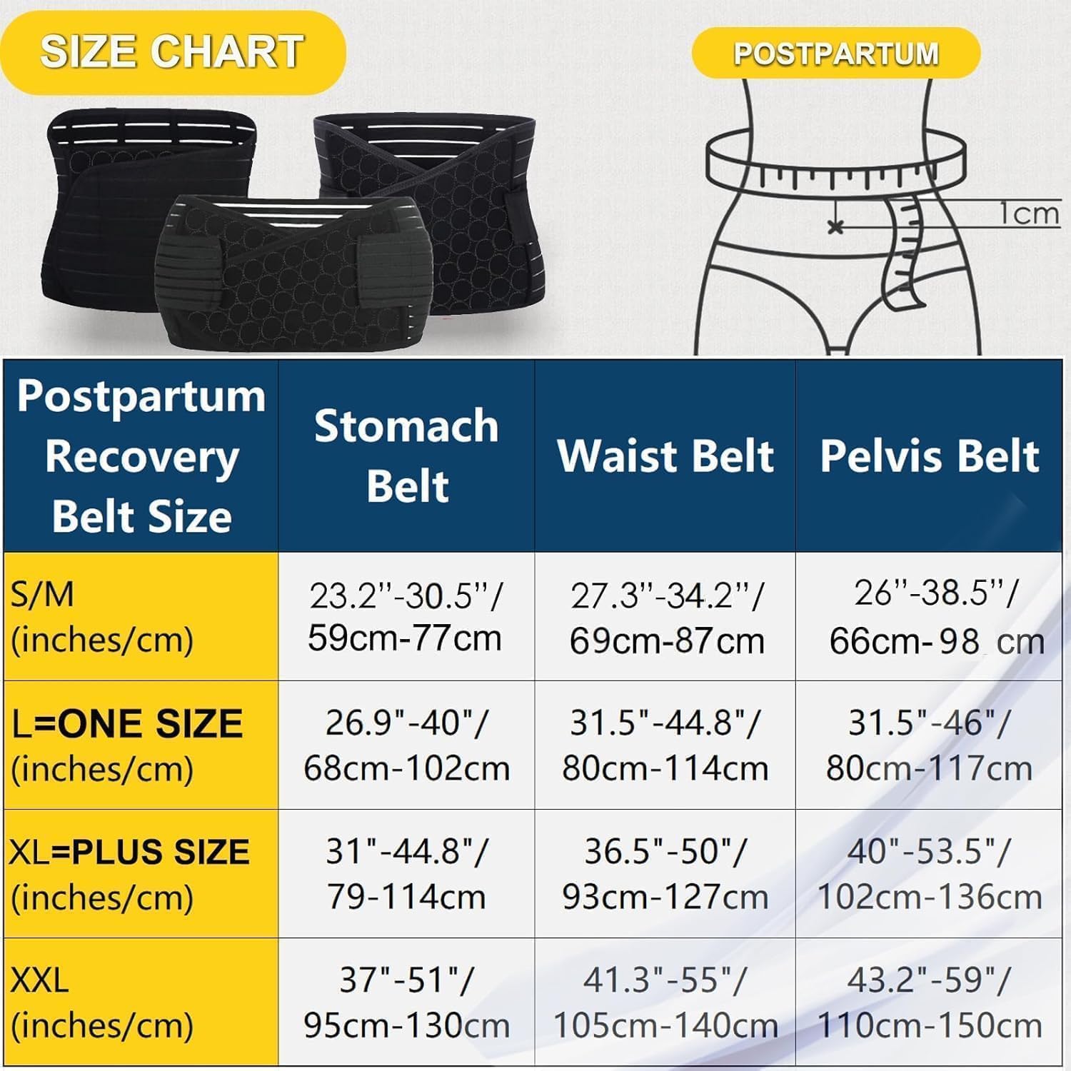 Detalle de ChongErfei Postpartum Support Belt 3 in 1, L