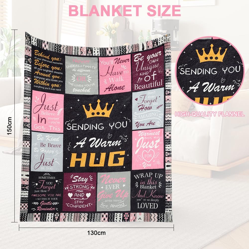 Detalle de Vicloon Flannel Blanket, 150 x 130 cm, Printed Cuddly Gift Blanket