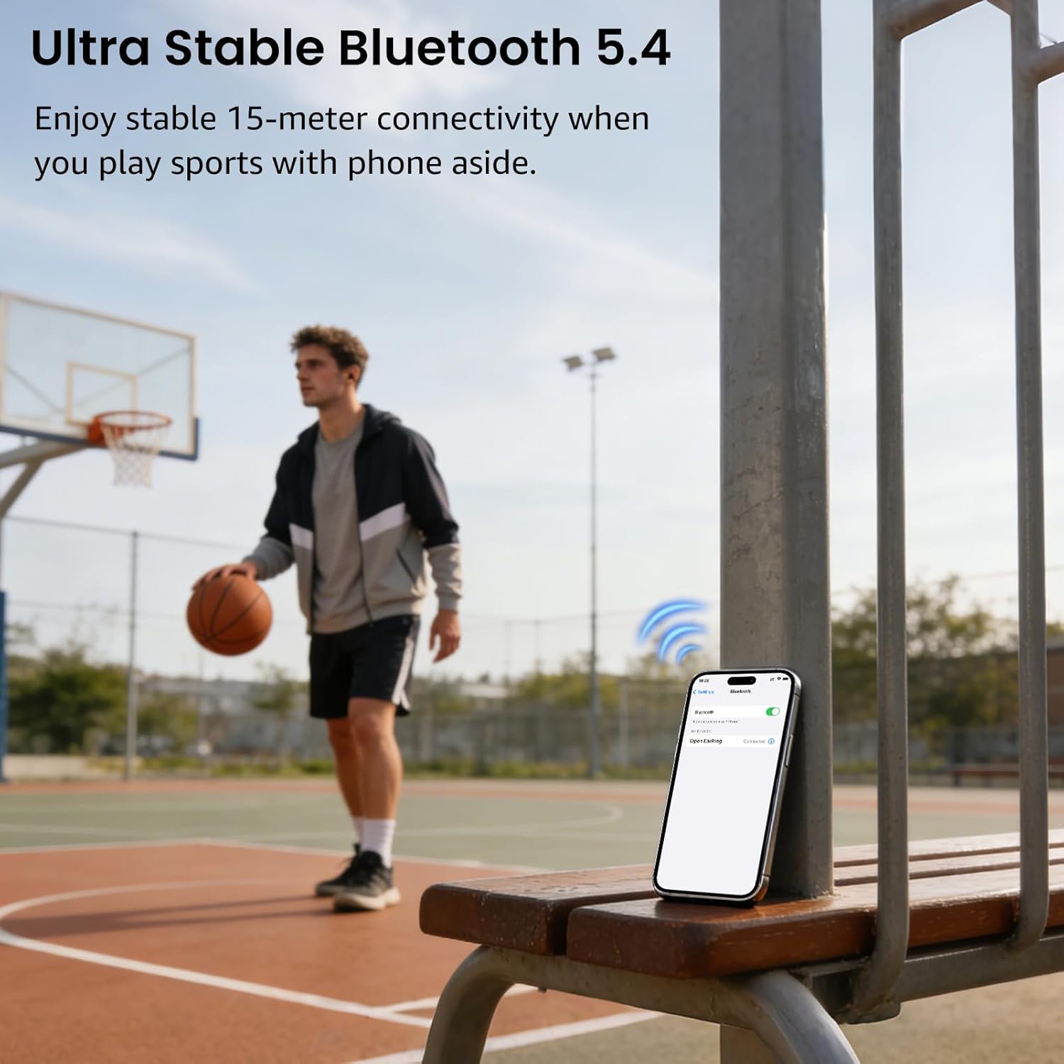 Thumbnail 5 de TOZO OpenEarRing – écouteurs Bluetooth 5.1 ouverts, réduction IA du bruit, autonomie jusqu’à 40 h, IPX5