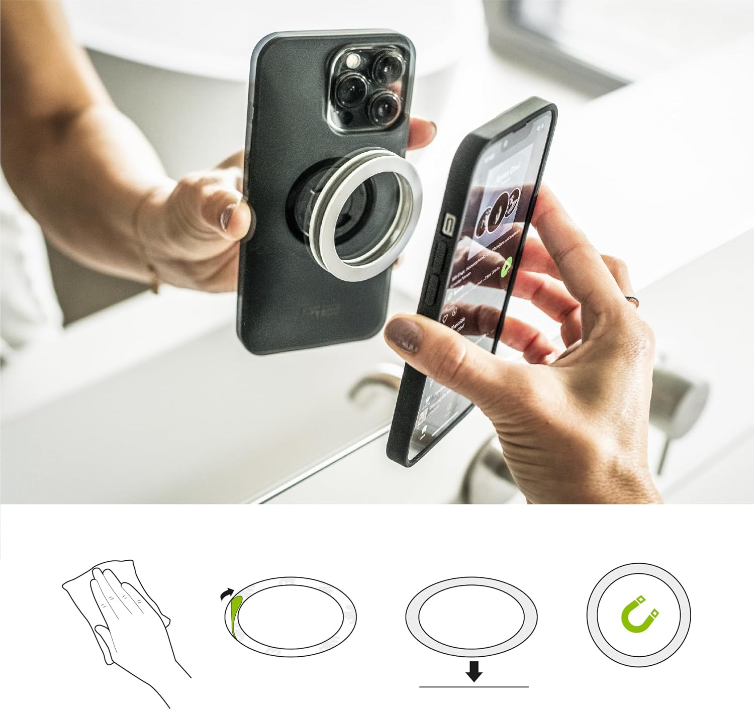 Thumbnail 5 de SP CONNECT Bike Bundle II SPC+ pour iPhone 15 Pro – système de montage vélo (VTT/VTC) avec protection Twist Lock