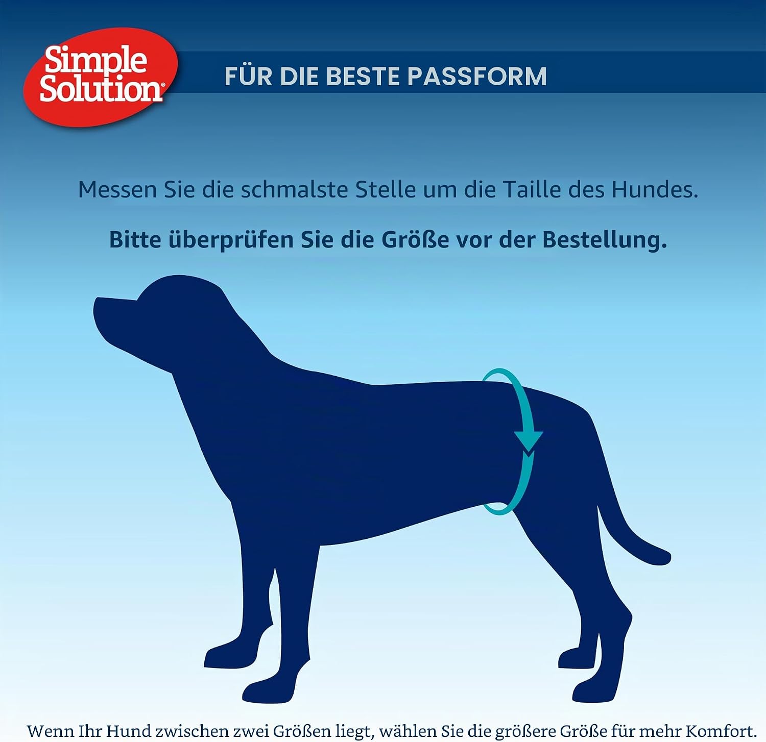 Detalle 2 de Simple Solution Einweg-Windel für Rüden mit Nässeindikator – Male Wraps für Trockenheit und Schutz