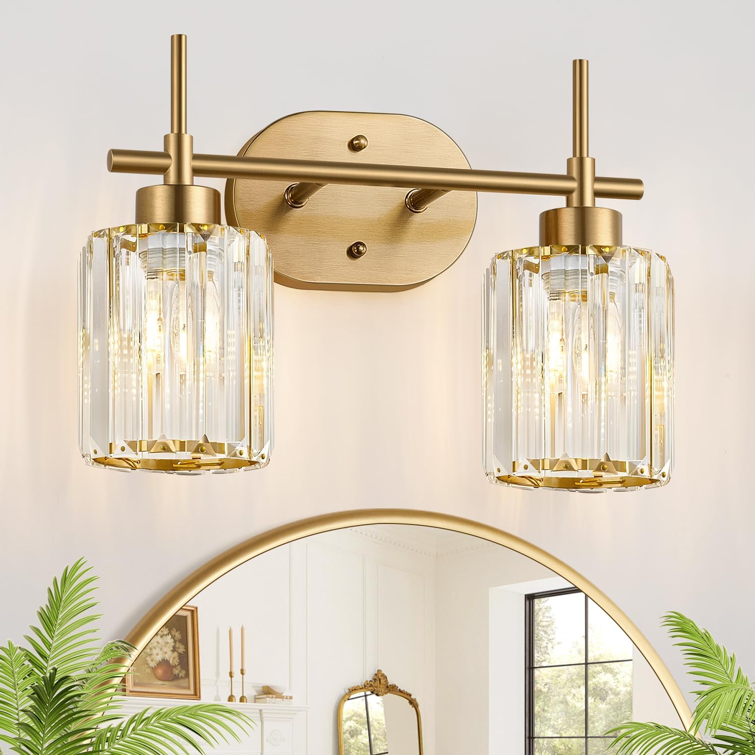 Detalle de Meybiok Bathroom Vanity Light, Brushed Gold