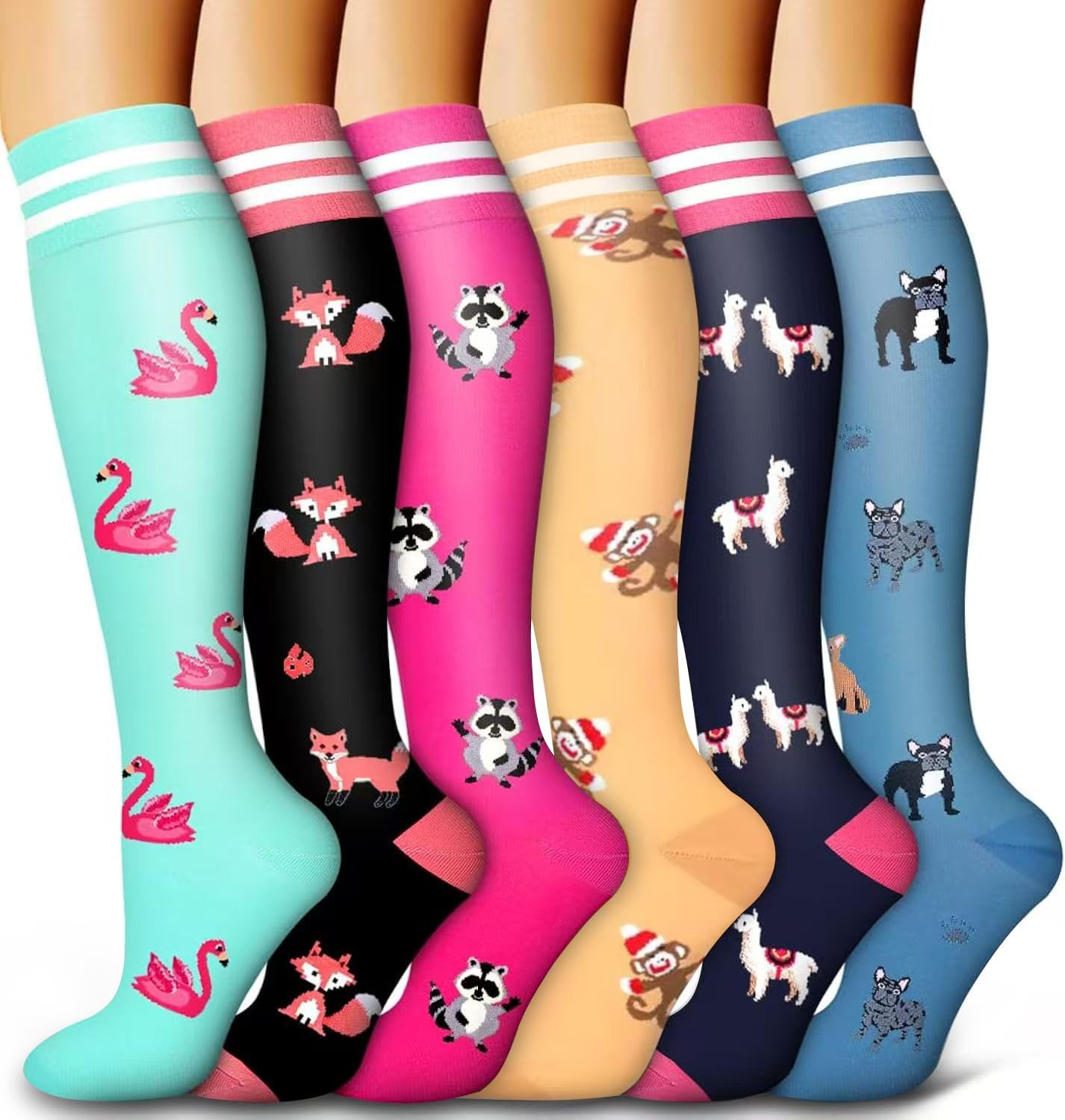 Detalle de Compression Socks 15-20 mmHg 6 Pack
