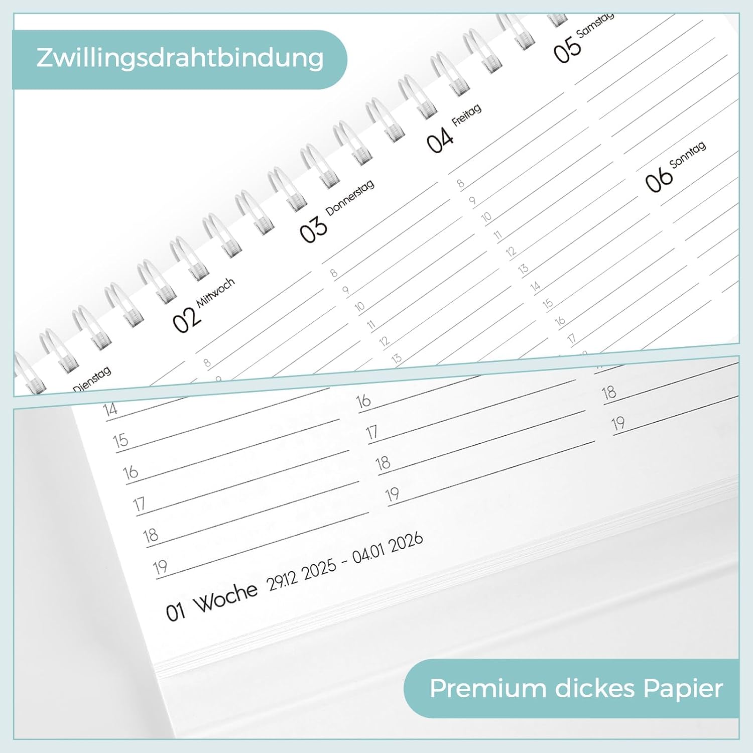 Thumbnail 5 de skydue Tischkalender 2026 Quer 29,7 cm 📅