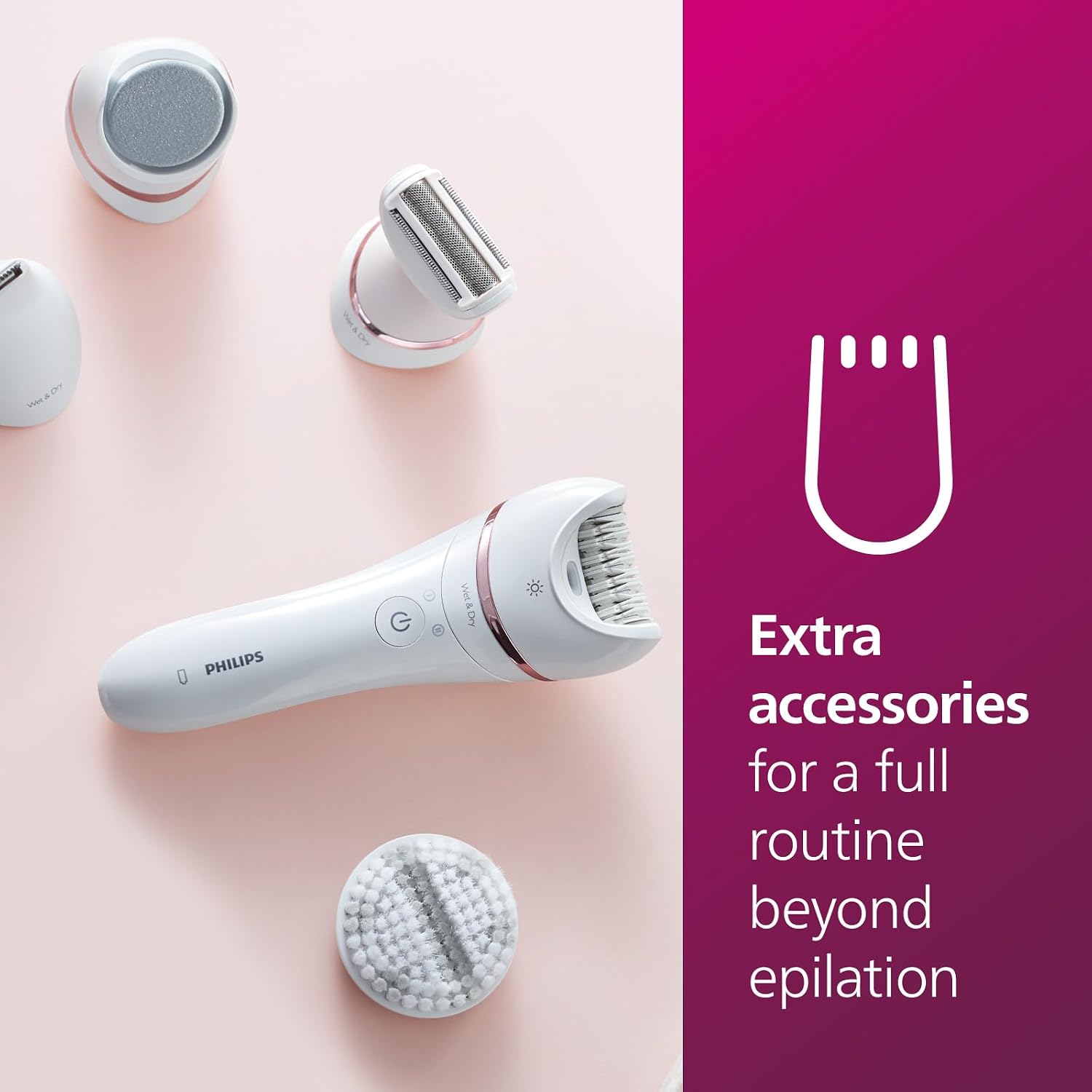 Thumbnail 4 de Philips Epilator Series 8000 BRE740/11 9 accessories