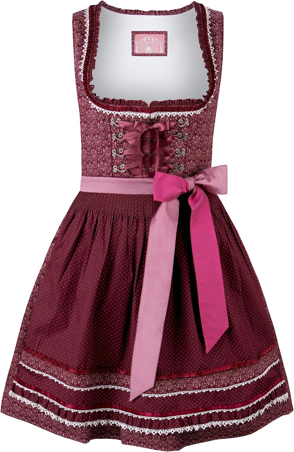 Thumbnail 6 de Stockerpoint Kim – damski mini dirndl z bawełny, kwiatowym nadrukiem i fartuchem