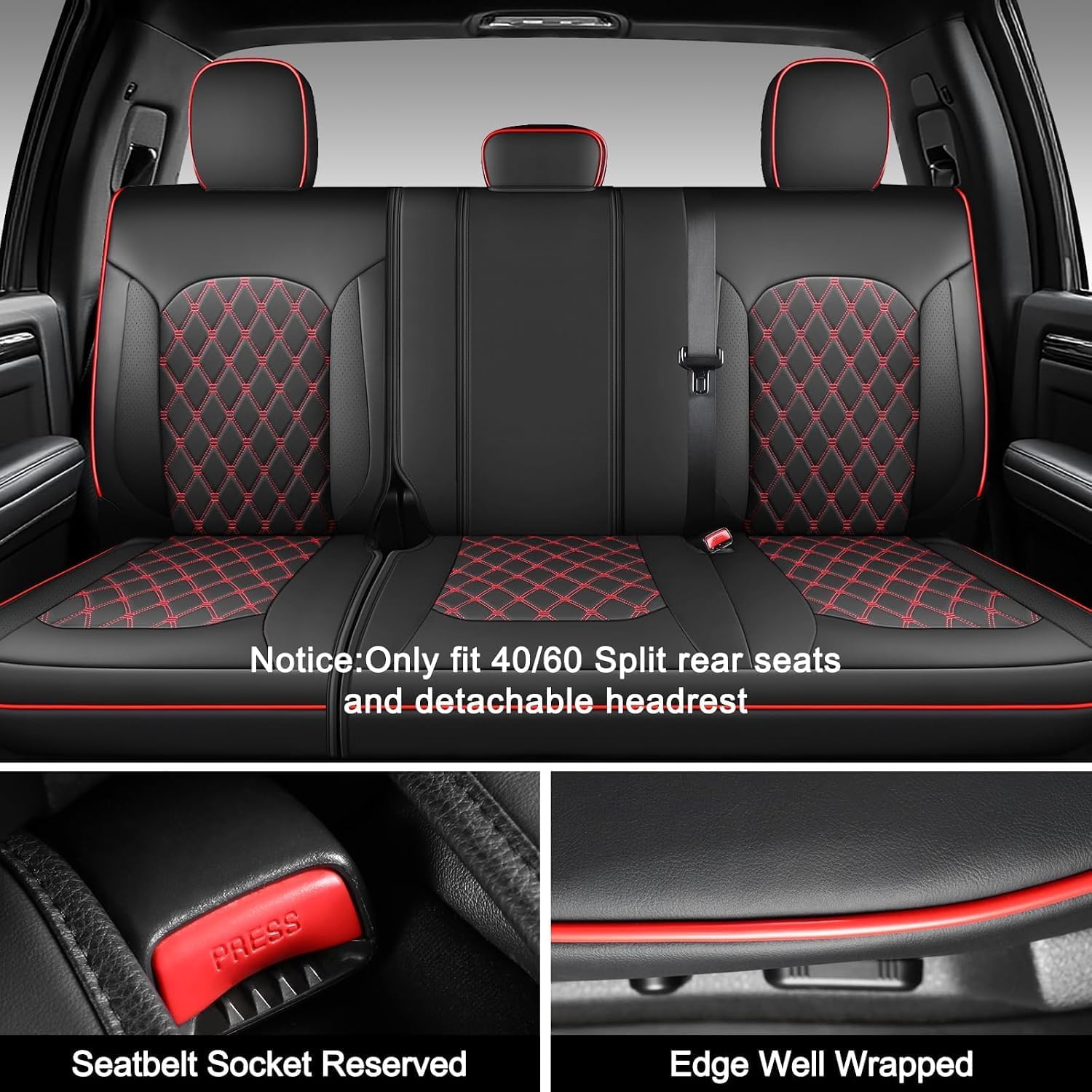 Detalle 2 de Umbrauto Truck Seat Covers in Nappa Leather