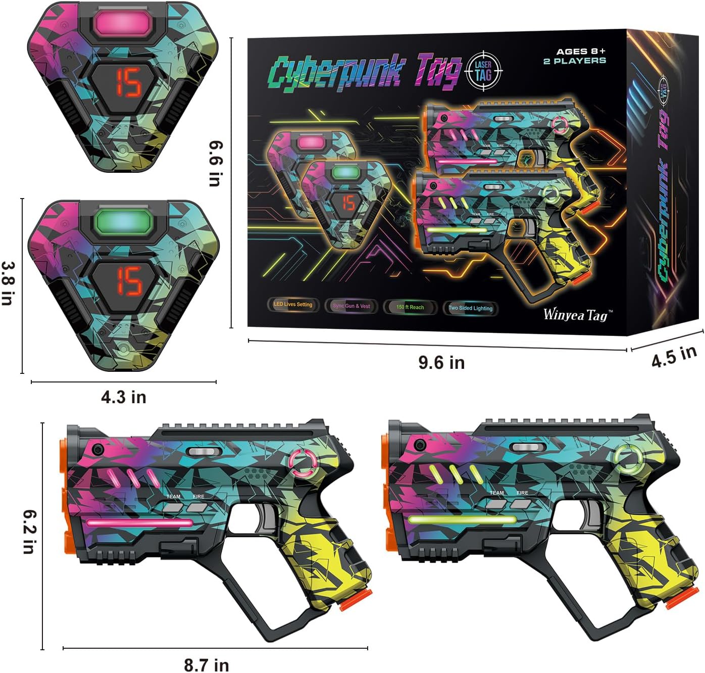 Thumbnail 5 de Laser Tag Set of 2 150ft Range