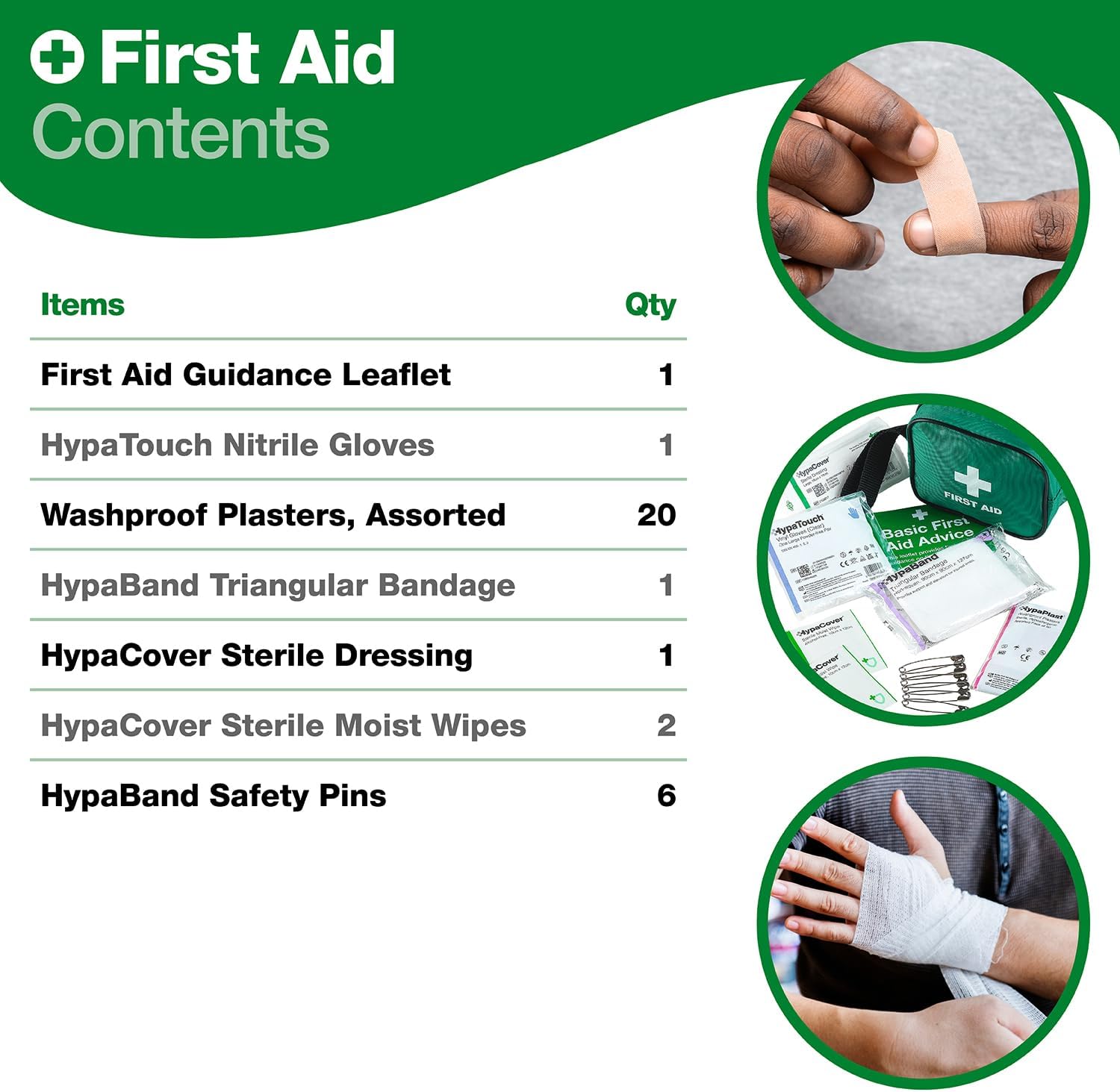 Thumbnail 6 de Safety First Aid Group HSE One-Person First Aid Kit in Nylon Pouch